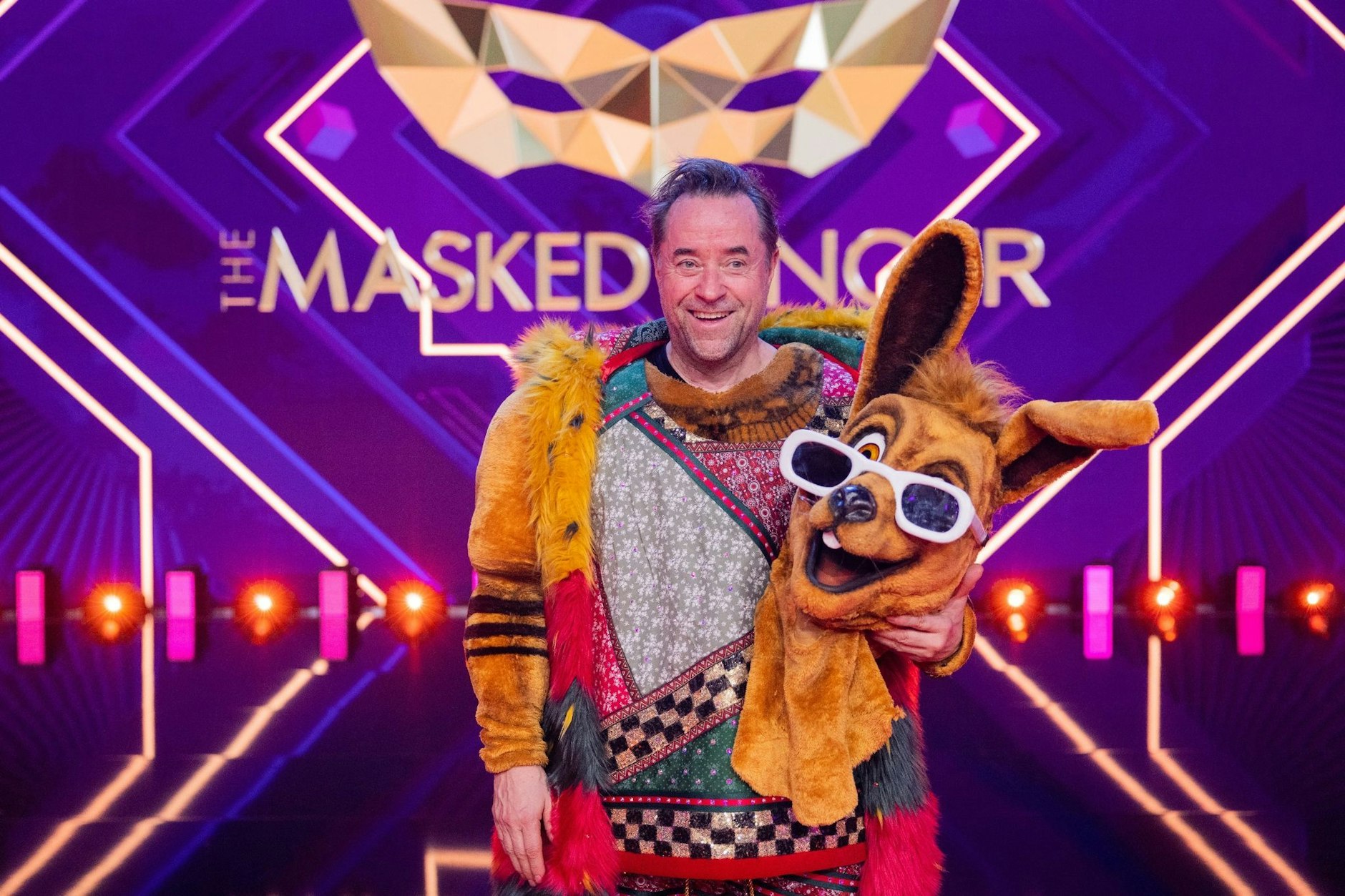 Schauspieler Jan Josef Liefers steckte bei „The Masked Singer“ im Känguru-Kostüm.