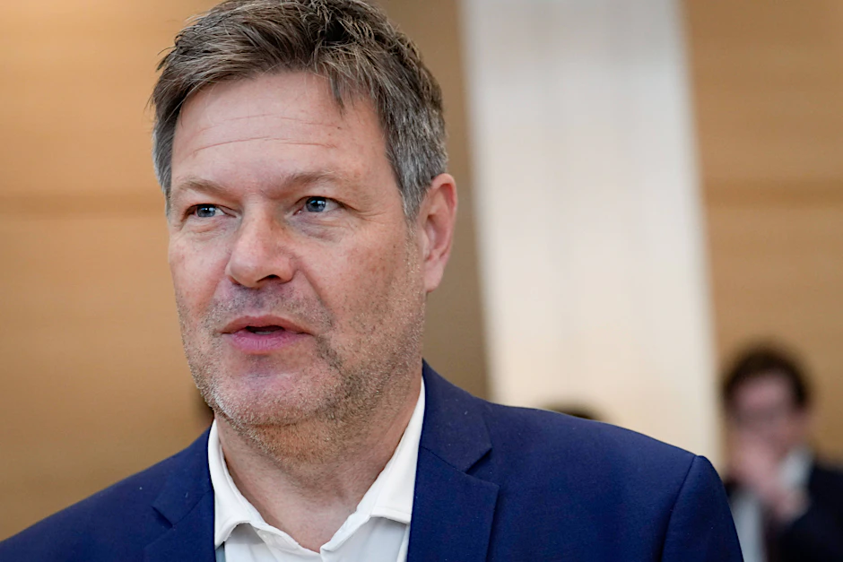 Robert Habeck am 30. März bei einer Energiekonferenz in der kanadischen Botschaft.