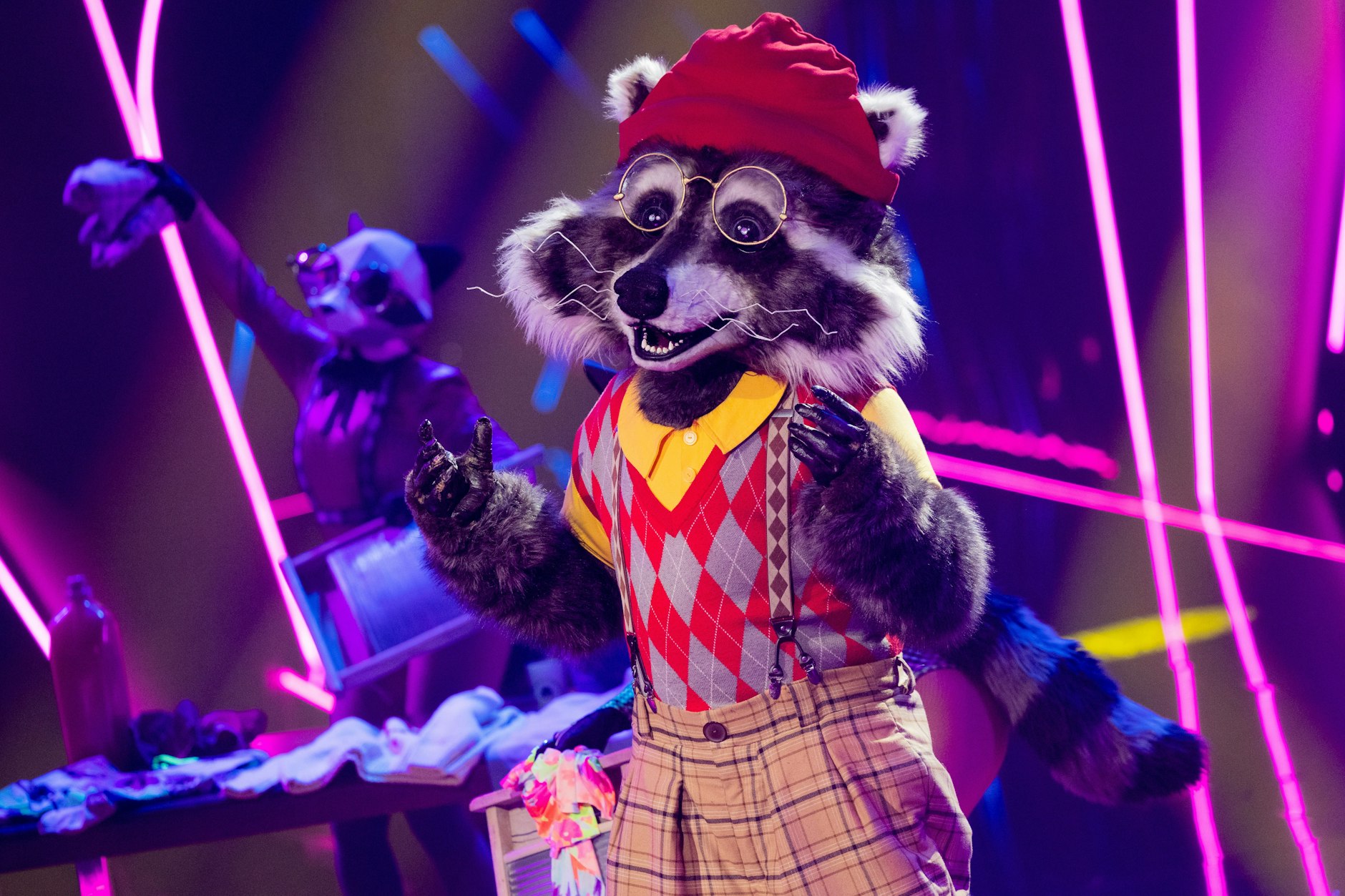 Der Waschbär verzückte die Fans von The Masked Singer schon mit seinem ersten Auftritt. Aber: Wer steckt unter der Maske?