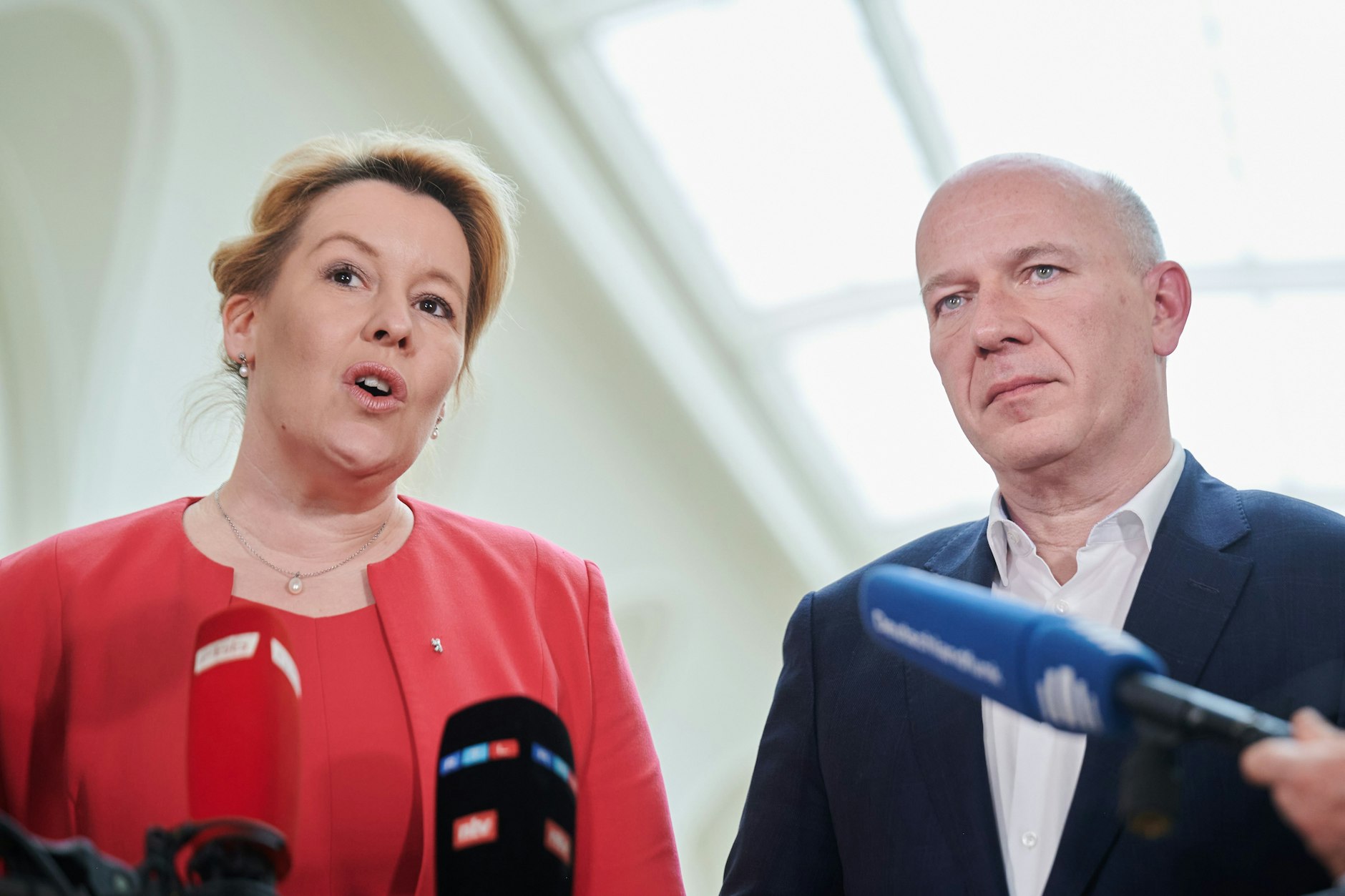 Franziska Giffey und Kai Wegner