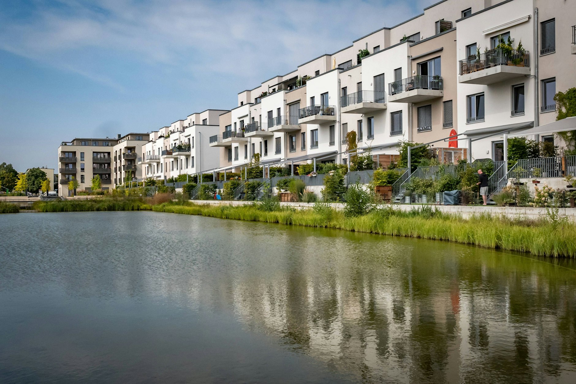 Ein komplettes Wohnviertel entsteht zwischen der Regattastraße und dem Fluss Dahme.