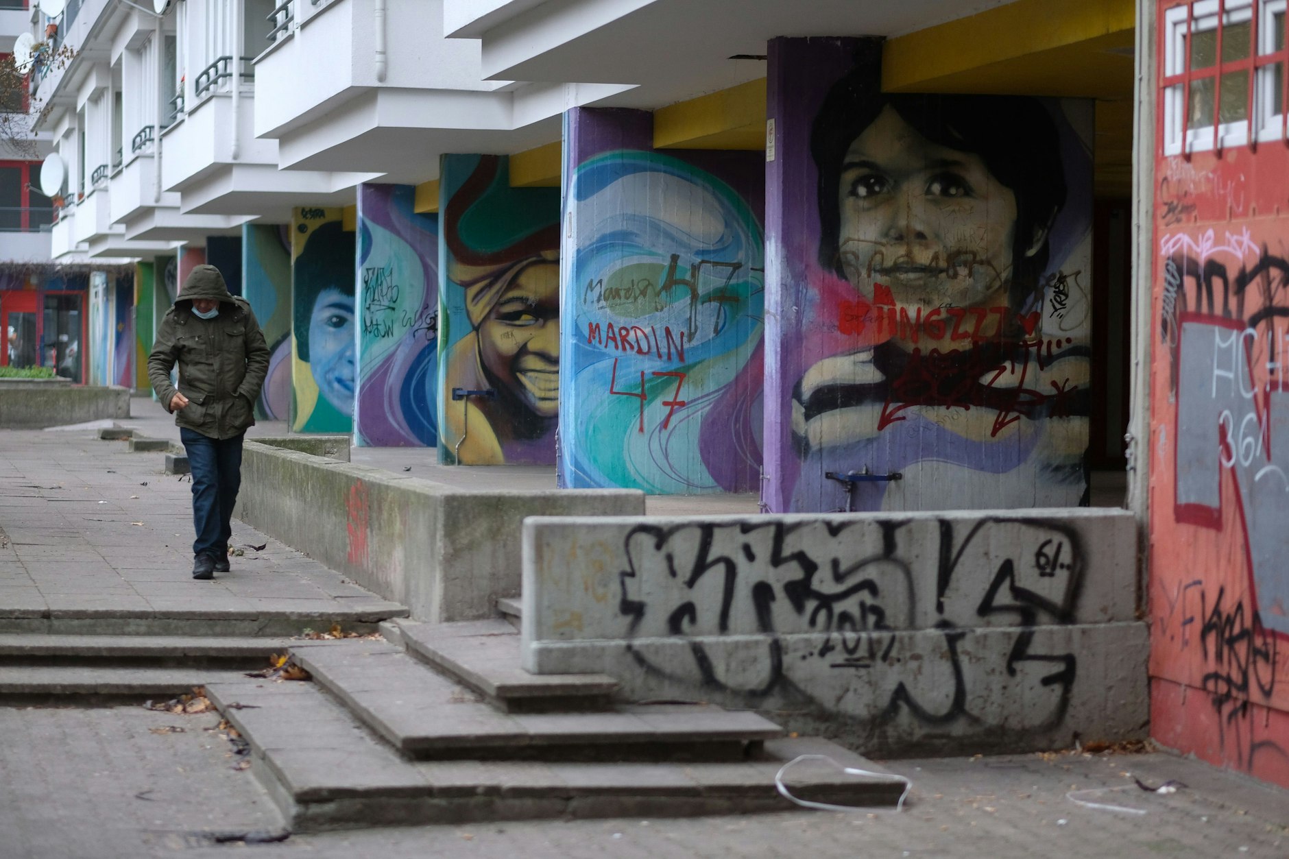 Ein Neubauviertel am Mehringplatz in Kreuzberg