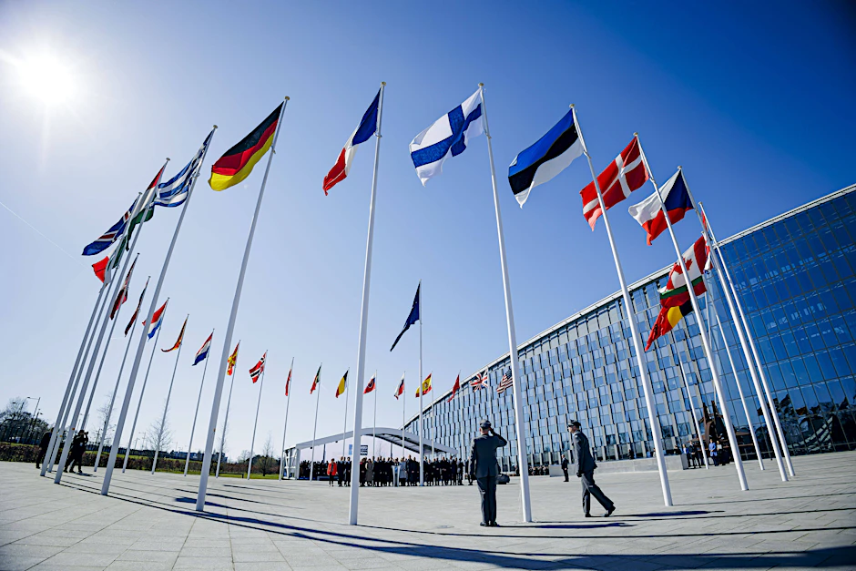 Irgendwann könnte die ukrainische vor dem Nato-Gebäude wehen.&nbsp;