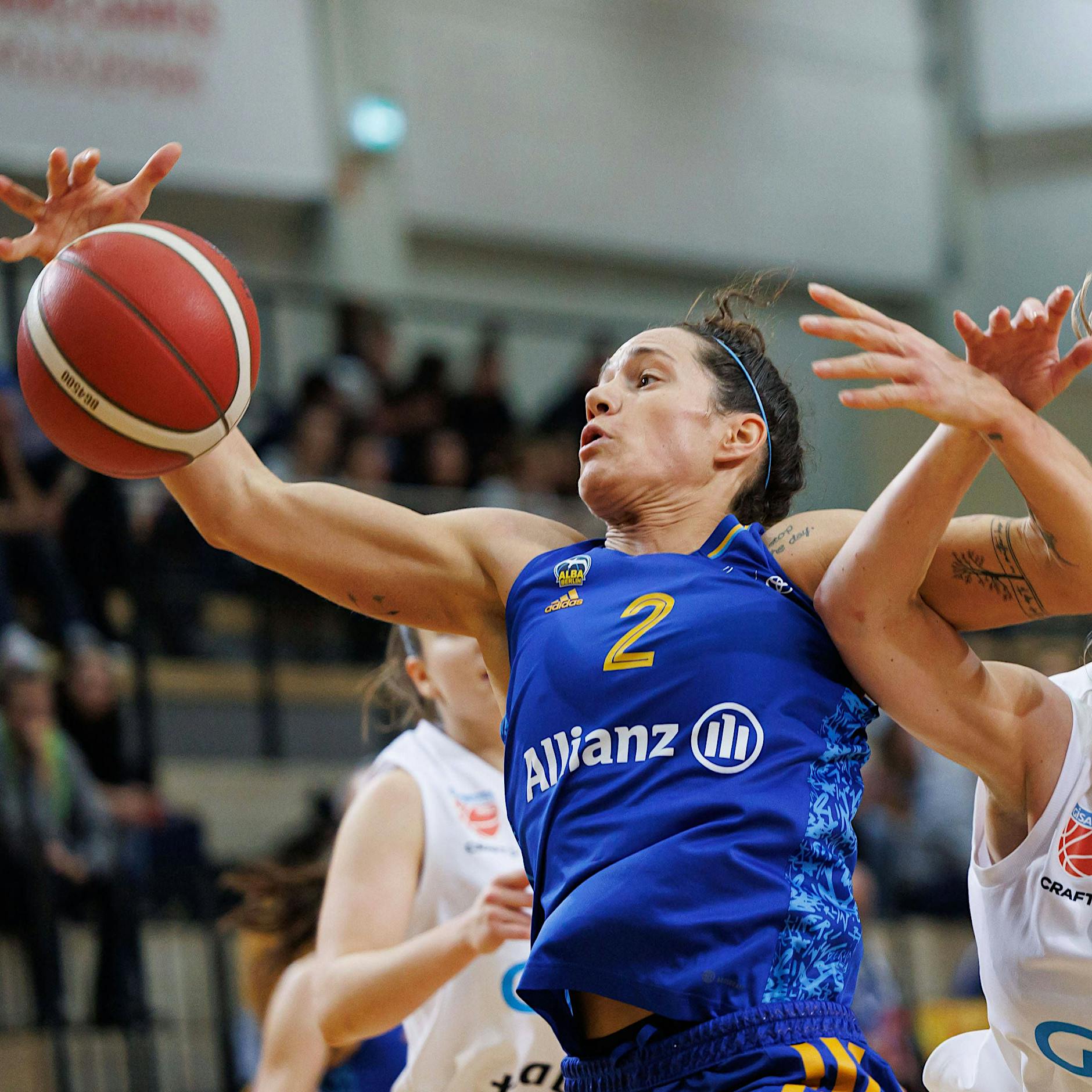 Die Athletik ist der große Trumpf von Alba Berlins Stefanie Grigoleit