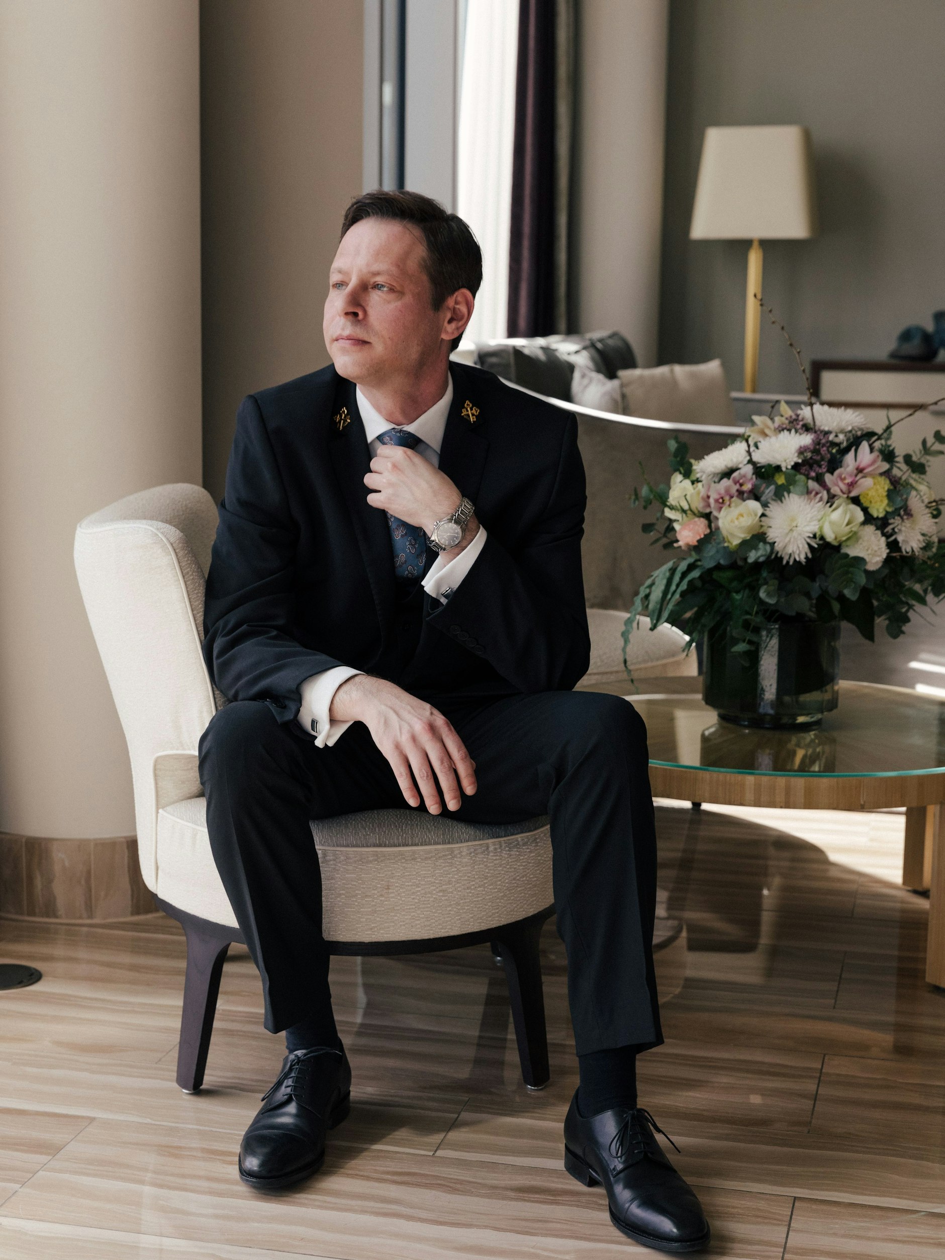 Sitzt alles: Der adrette Auftritt ist für Christoph Hundehege Pflicht.