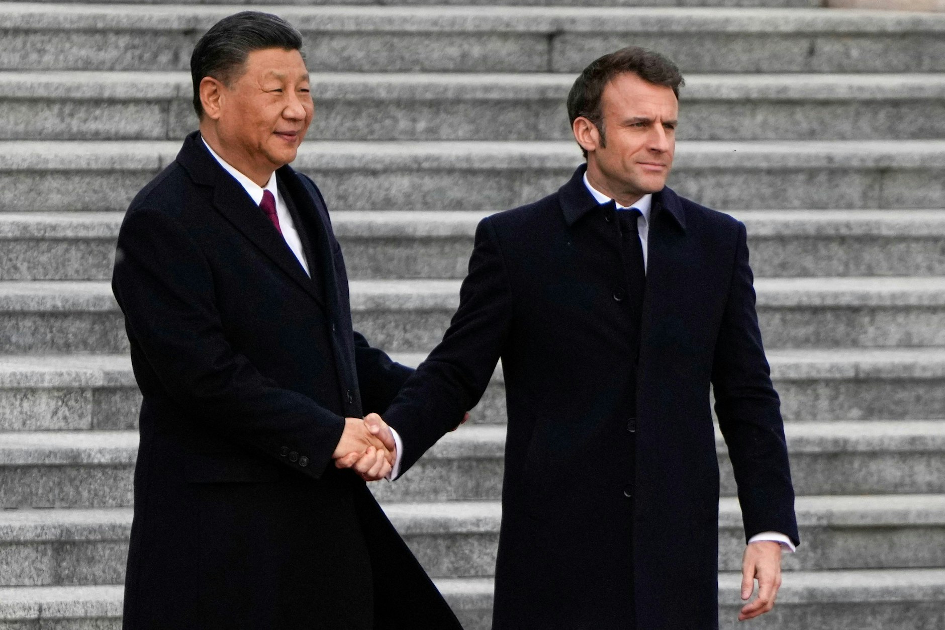 Chinas Staats- und Parteichef Xi Jinping und der französische Präsident Emmanuel Macron.
