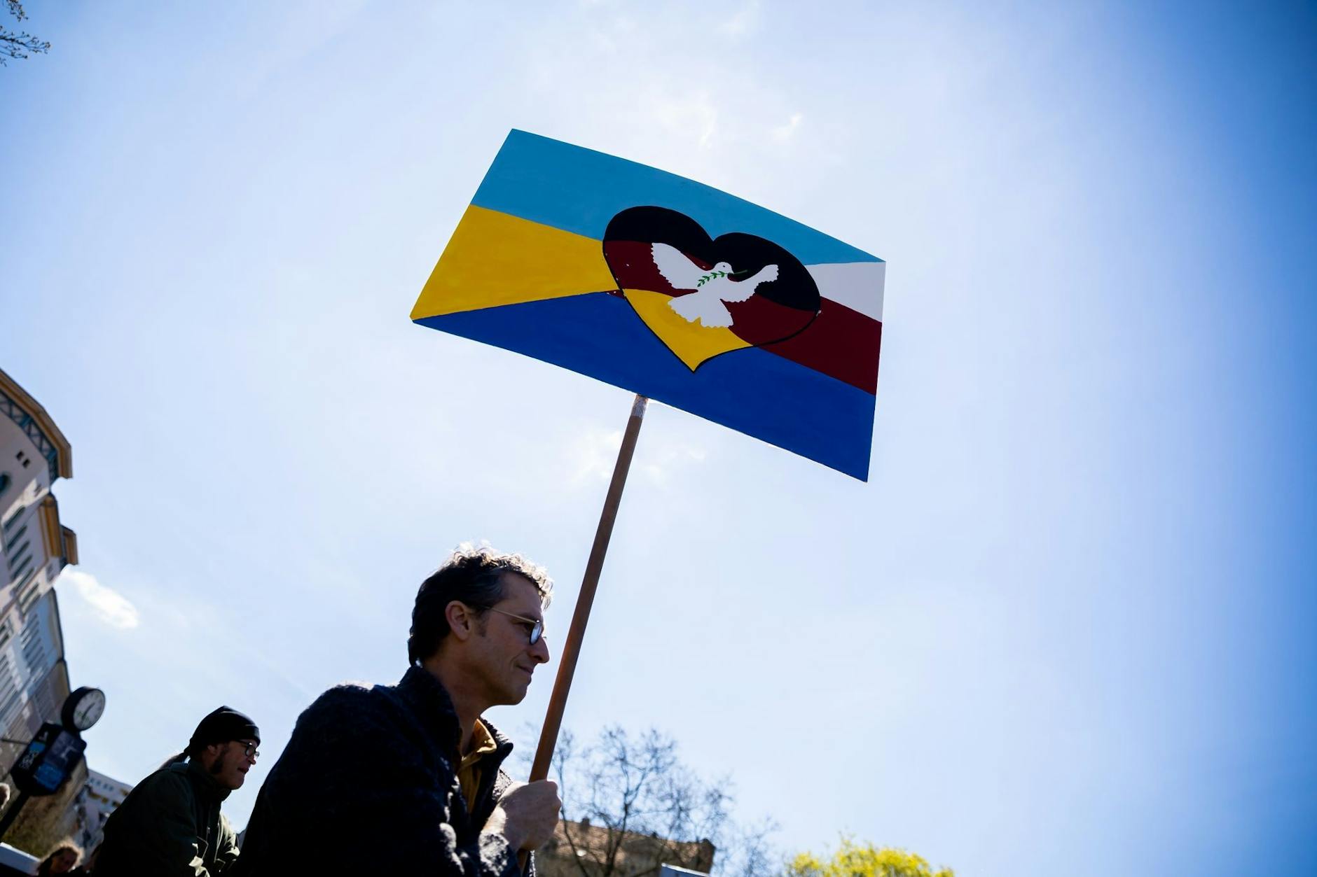 Teilnehmer des Ostermarsches im letzten Jahr