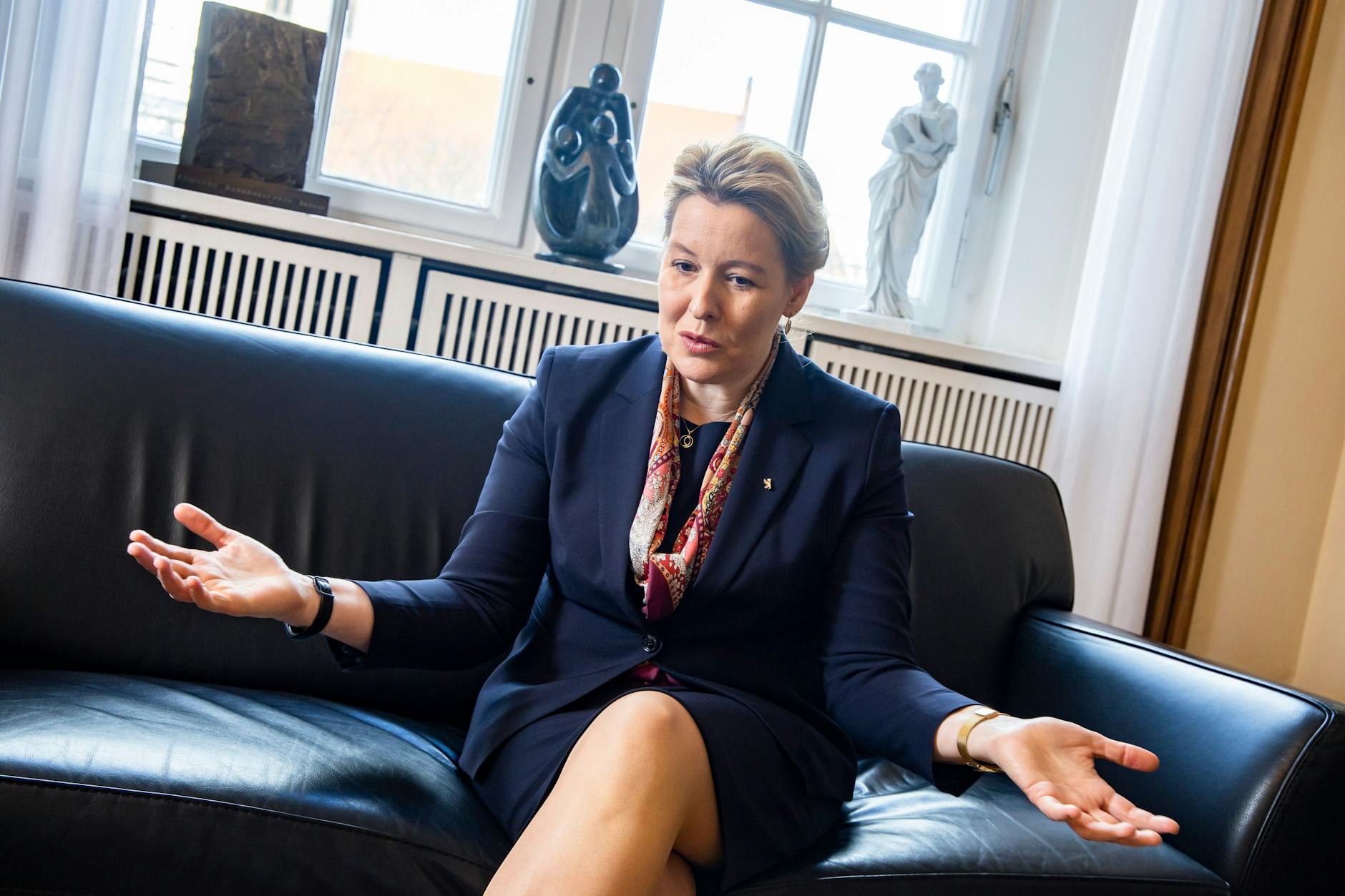 „Wäre ich zurückgetreten, hätte es geheißen, ich sei feige“, sagt Franziska Giffey..