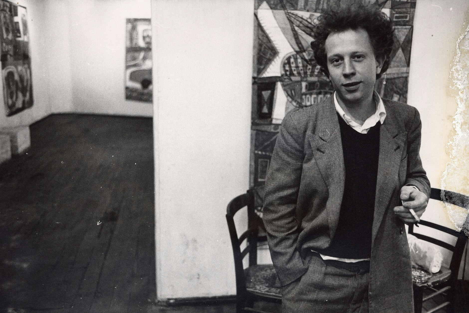 1988, Judy Lybke in der Fritz-Austel-Straße in Leipzig