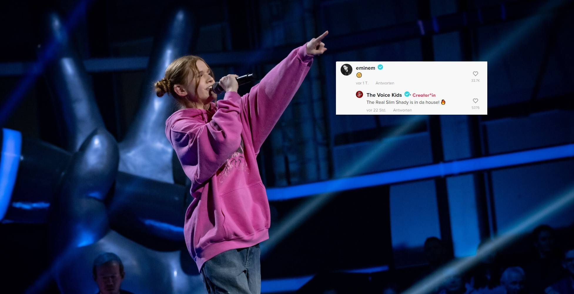 Image - „The Voice Kids“: Eminem kommentiert Auftritt von Emma (14)