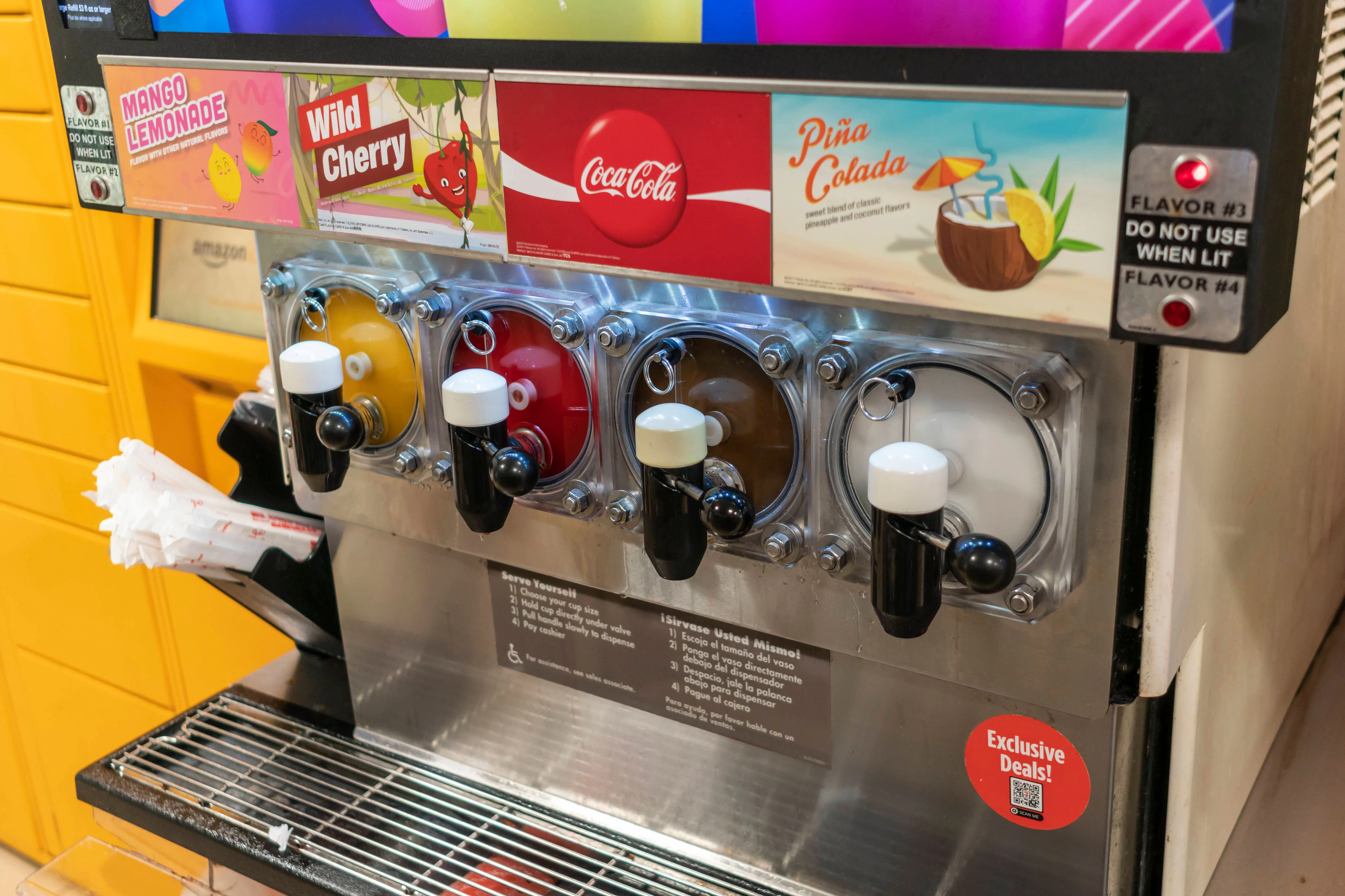 Getränkeautomat eines 7-Eleven-Supermarkts in New York.