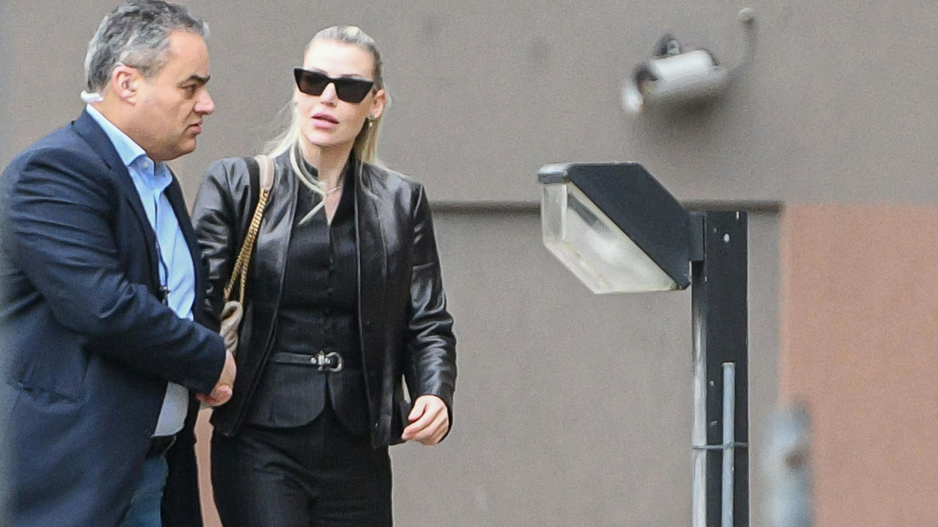 Die Tochter von Silvio Berlusconi, Barbara Berlusconi, kommt am Freitag zum San Raffaele Hospital in Mailand.&nbsp;