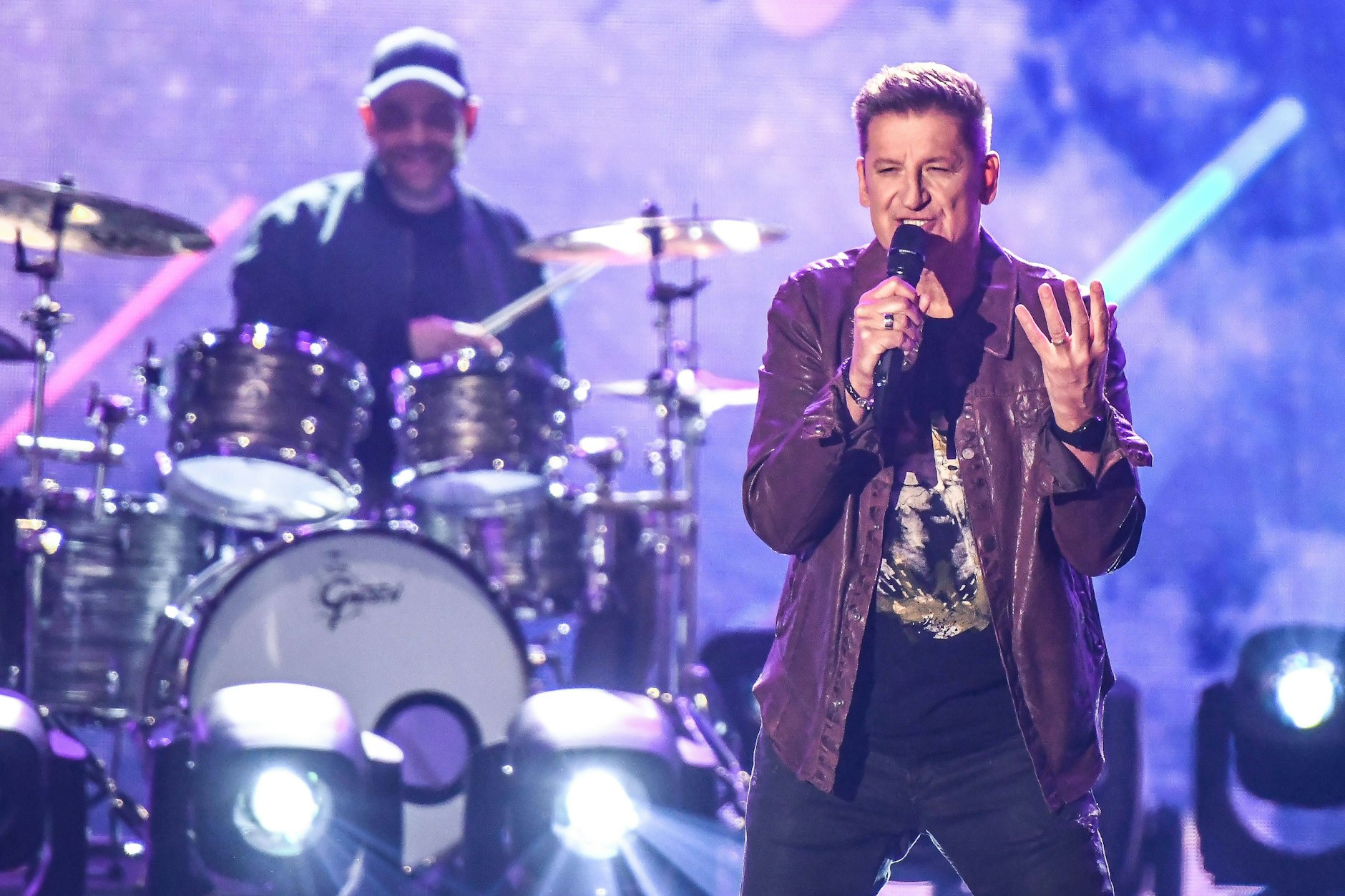 Pur bei der Aufzeichnung der "Beatrice Egli Show" in Berlin-Adlershof Ende März 2023