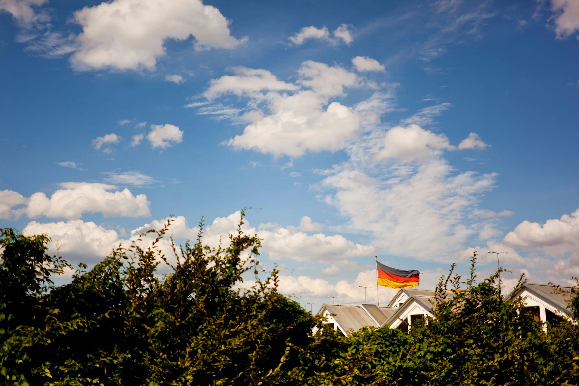 Illustration - Eine Kleingartenkolonie.