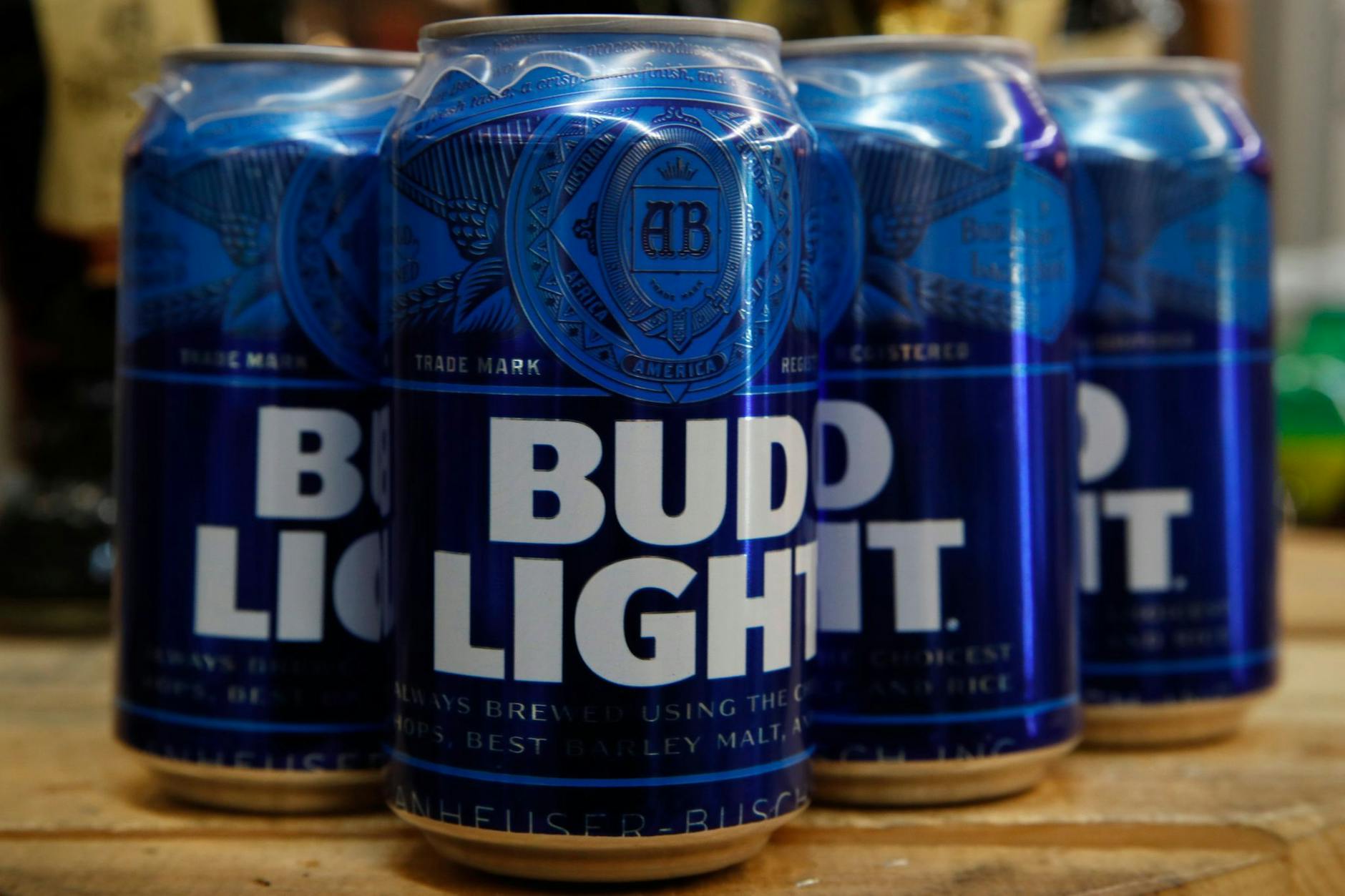 Dosenbier der amerikanischen Biermarke „Bud Light“. 