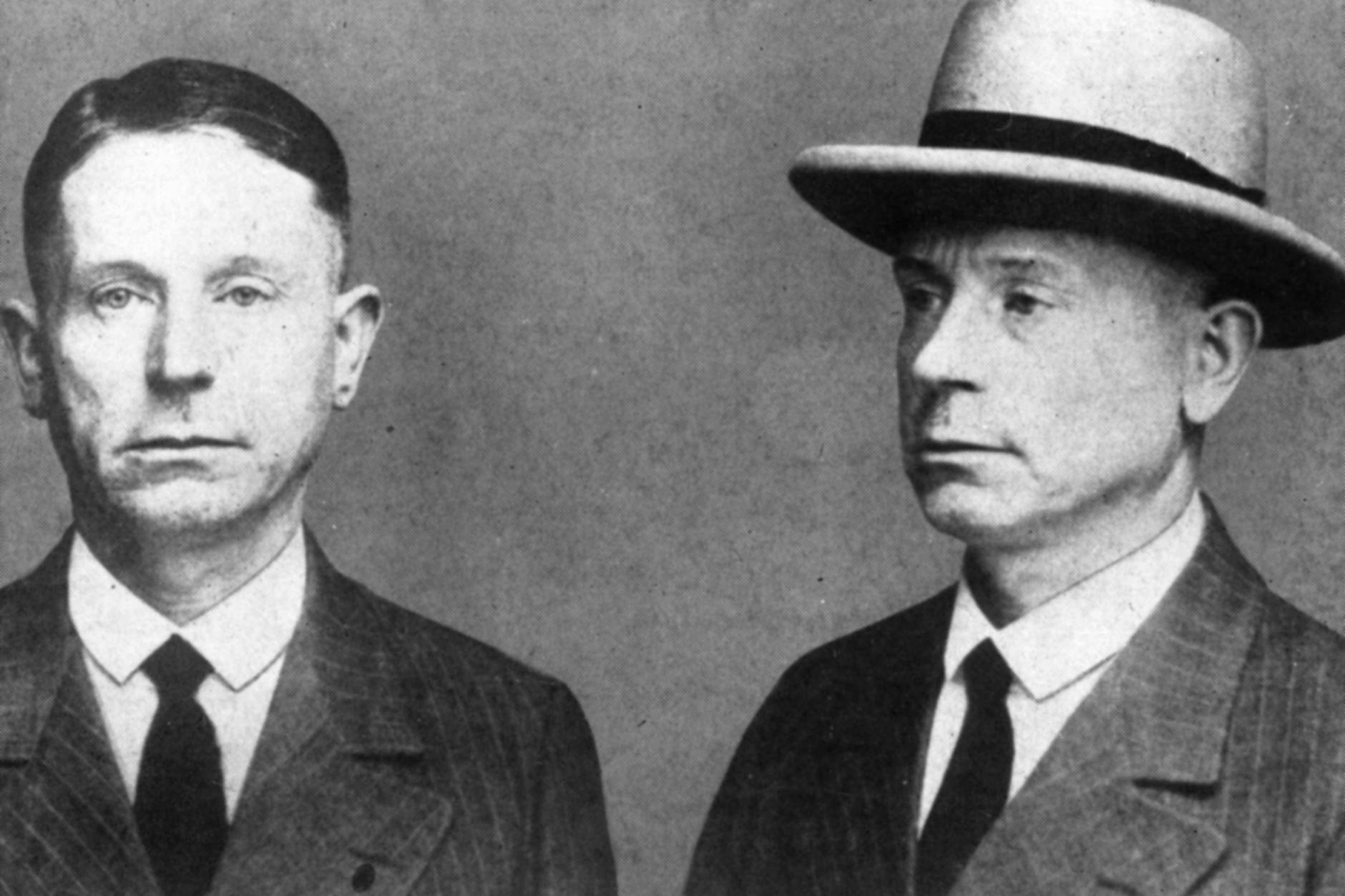 Zwei Bilder zeigen den verurteilten Serienmörder Peter Kürten.