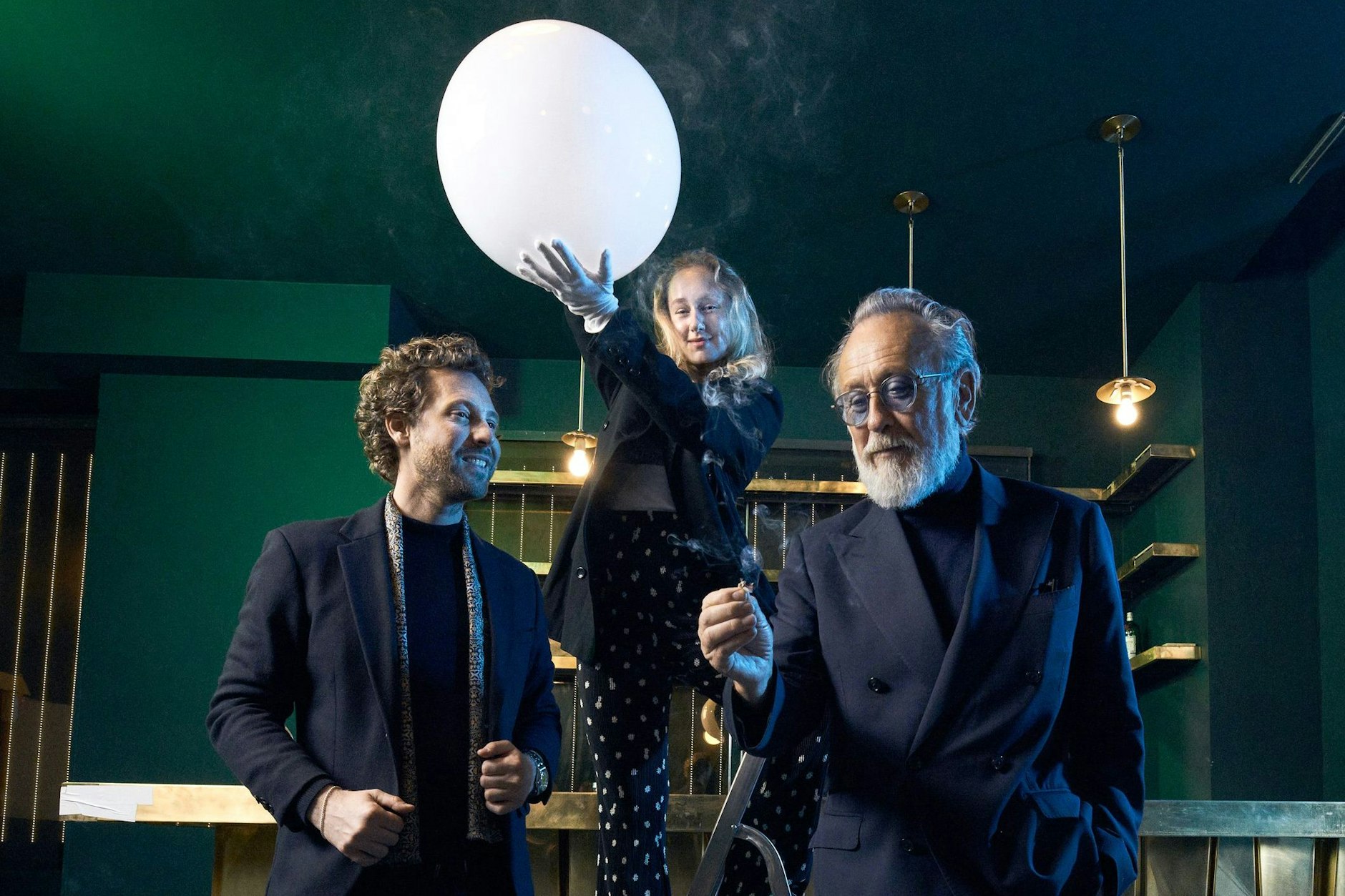 Die Gründer der Troya Bar: Jonas Bailly von Jung von Matt, Anna Müller und Friedrich Liechtenstein.