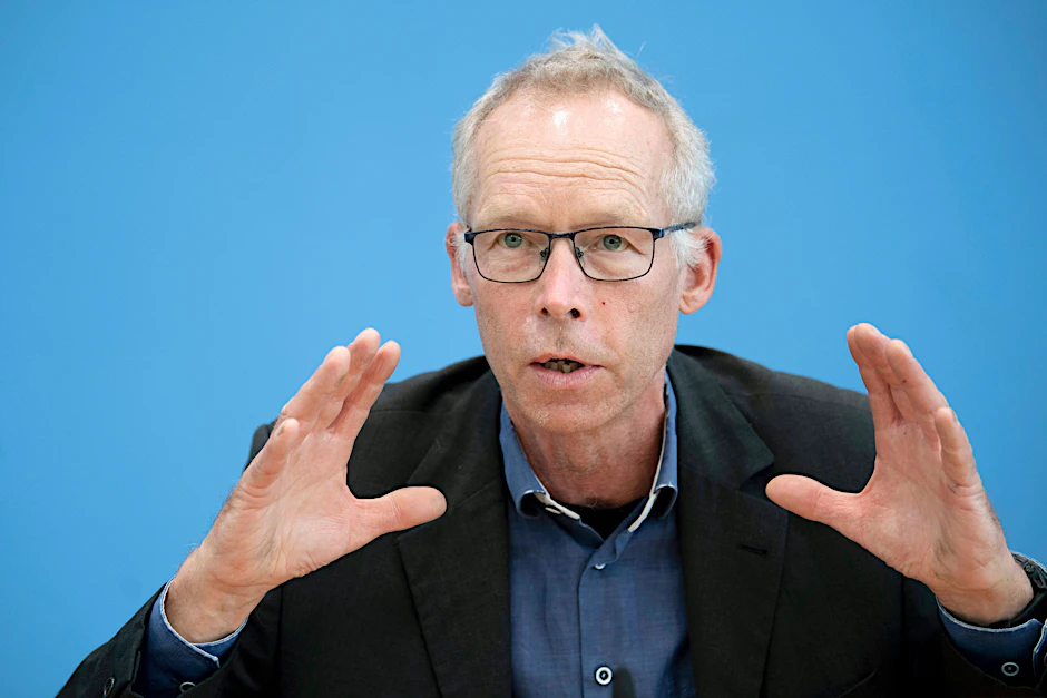 Johan Rockström während der Bundespressekonferenz zum Thema Earth For All am 30.08.2022