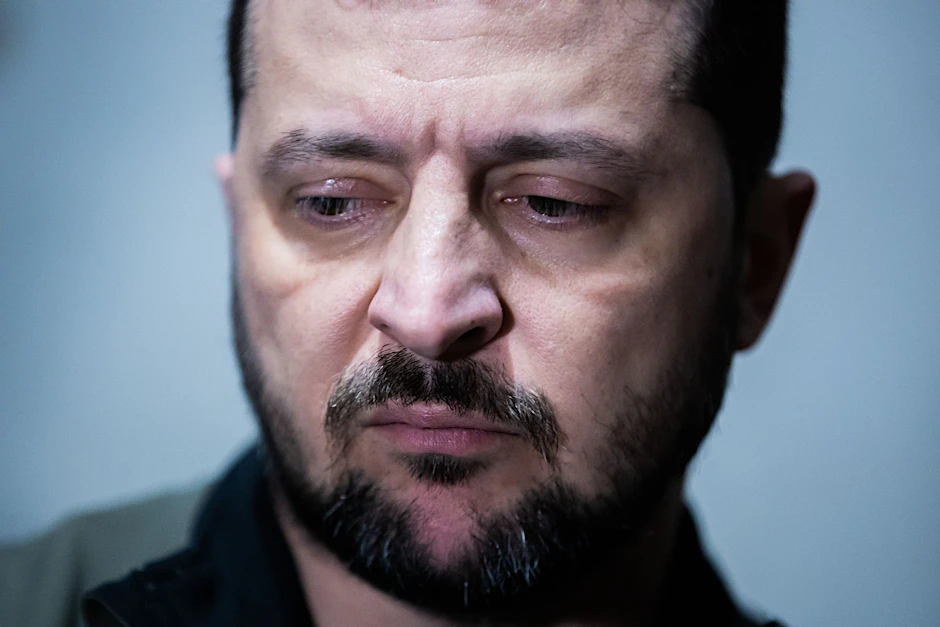 Der Präsident der Ukraine: Wolodymyr Selenskyj.  