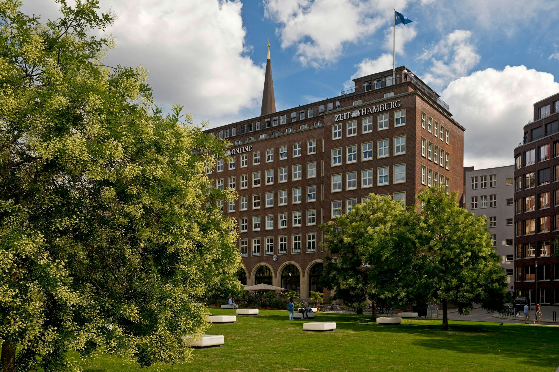 Nicht immer nur sauber: das Gebäude der Zeit in Hamburg.