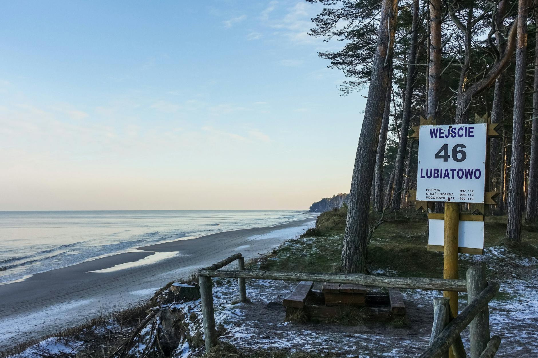 Der Strand von Lubiatowo – in der Nähe von Kopalino.