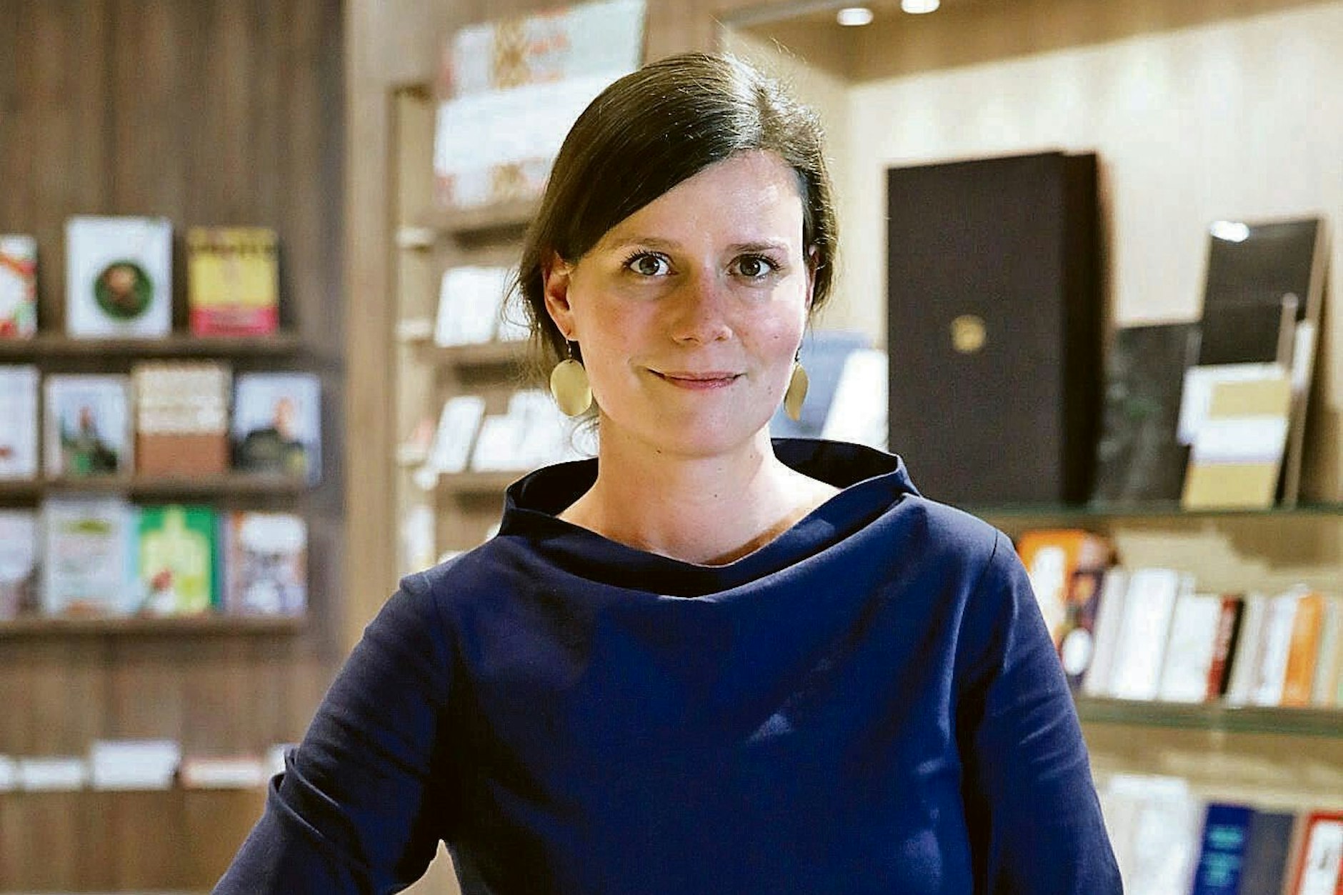 Maria-Christina Piwowarski, Chefin der Buchhandlung Ocelot in Berlin-Mitte