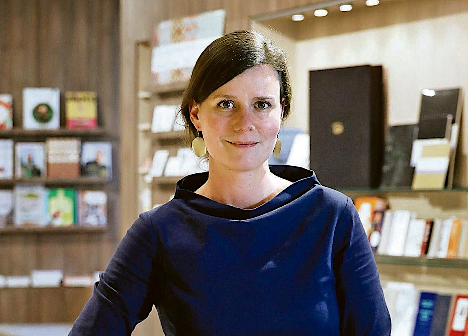 Maria-Christina Piwowarski, Chefin der Buchhandlung Ocelot in Berlin-Mitte