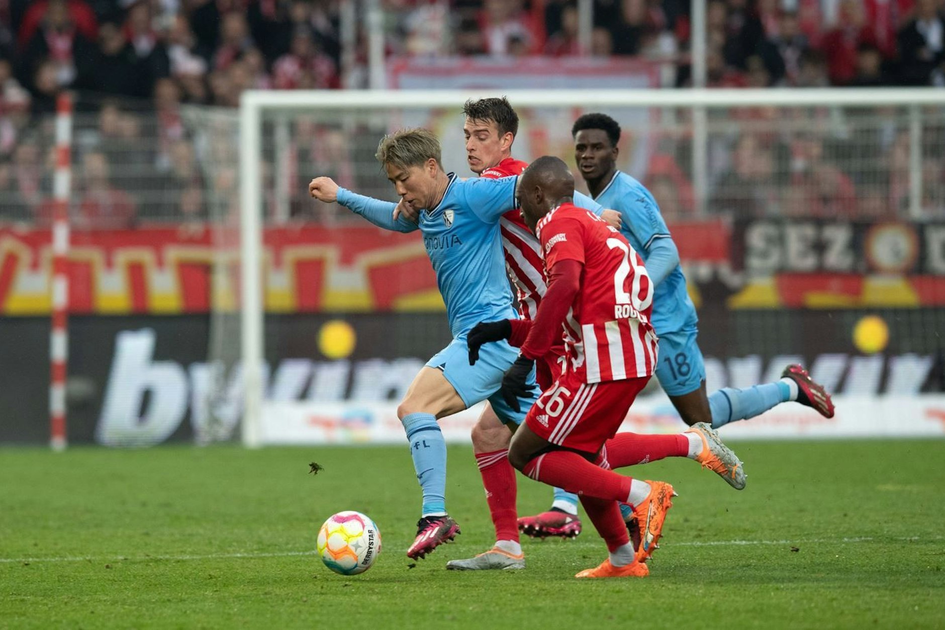 Union Berlin musste zeitweise in Unterzahl spielen.