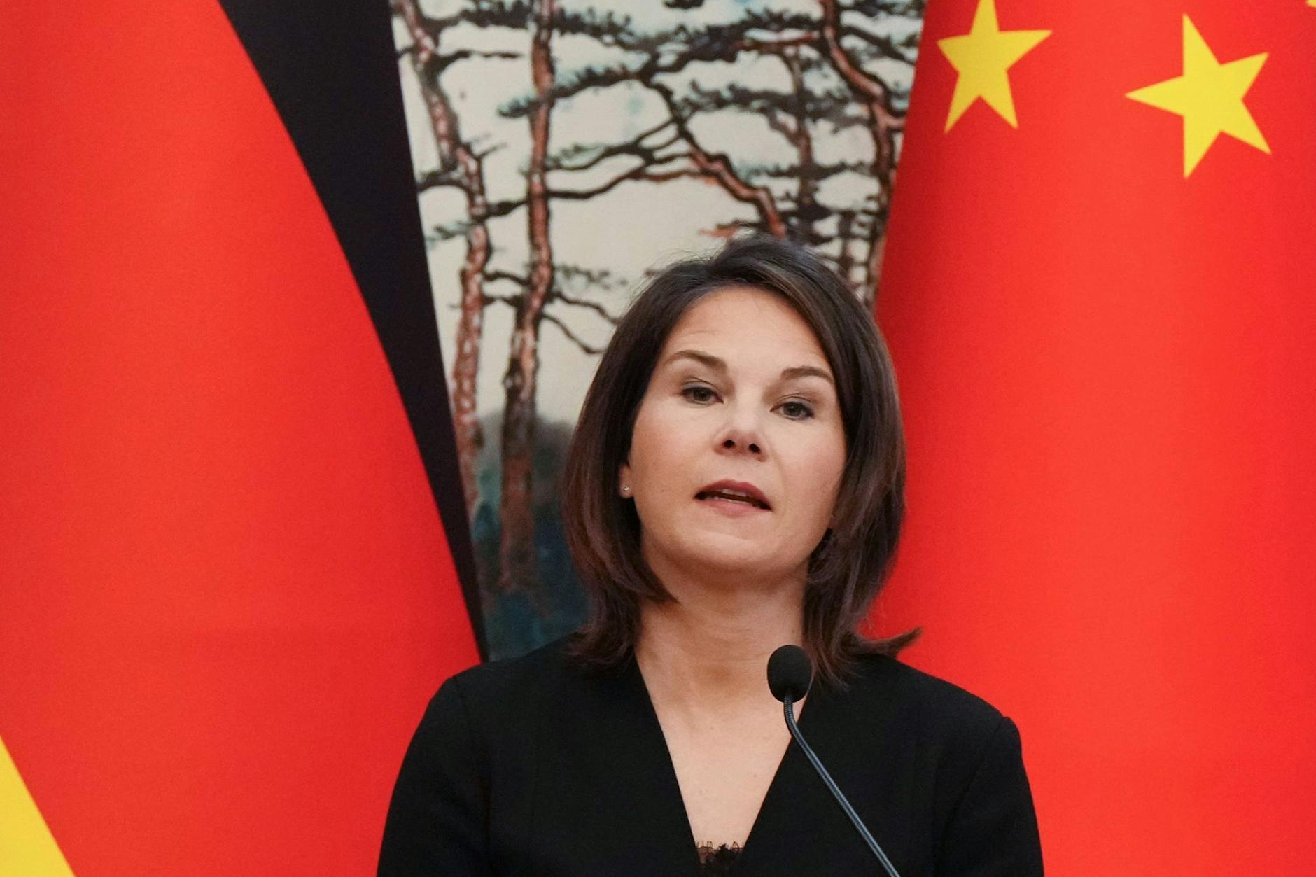 Die deutsche Außenministerin Annalena Baerbock in China.