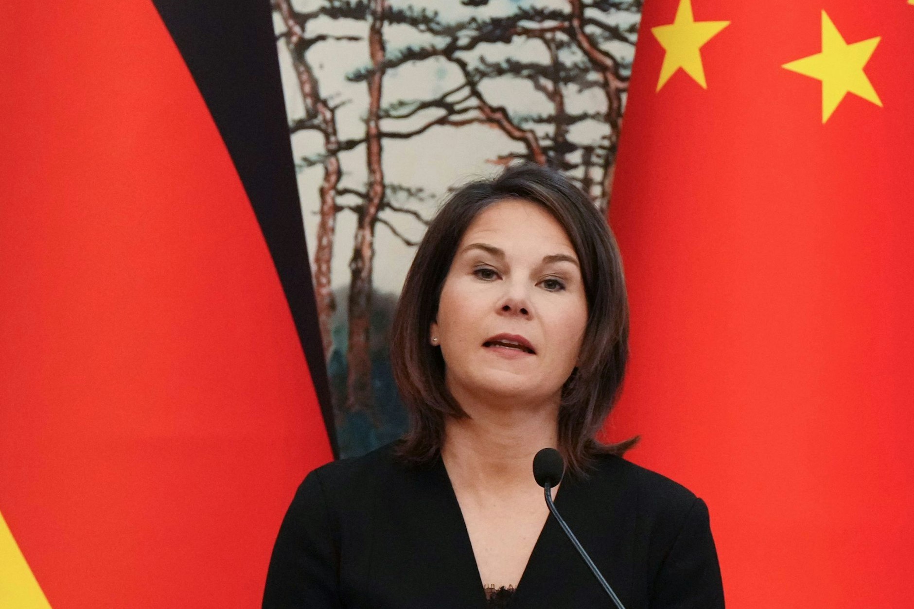 Die deutsche Außenministerin Annalena Baerbock in China.