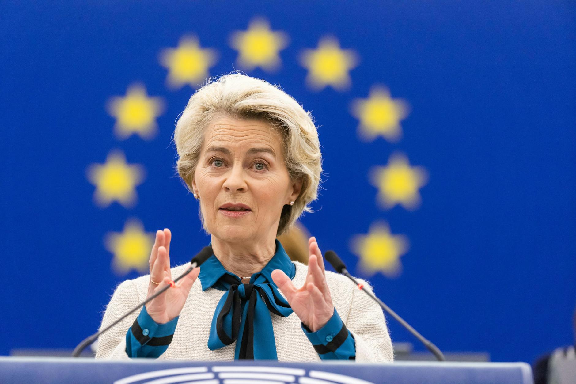 EU-Kommissionspräsidentin Ursula von der Leyen in Straßburg. Wer der Europäischen Gemeinschaft beitritt, gibt seine Souveränität auf, so sieht es unser Autor.
