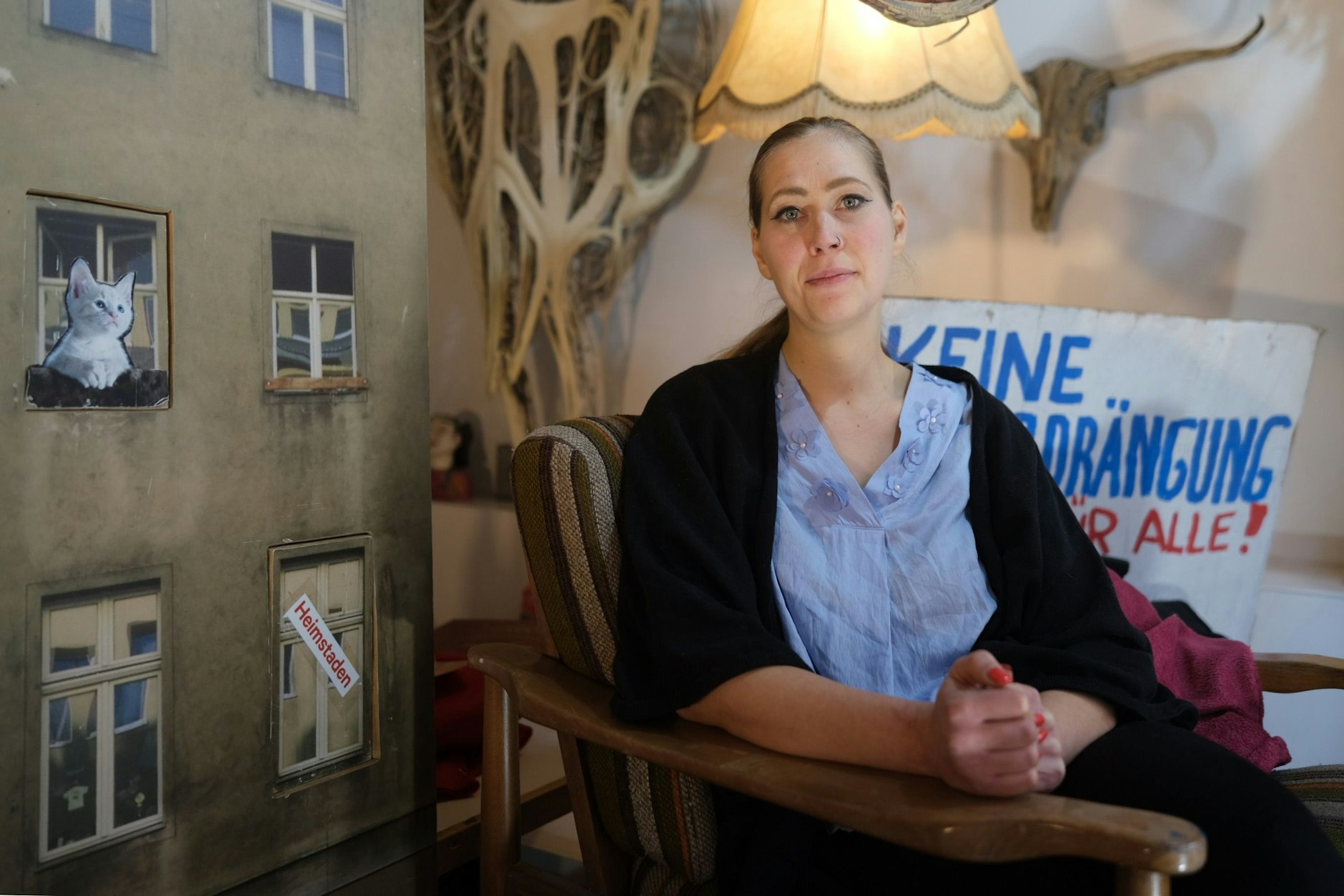 Joana V. möchte unter keinen Umständen aus dem Wrangelkiez wegziehen.&nbsp;