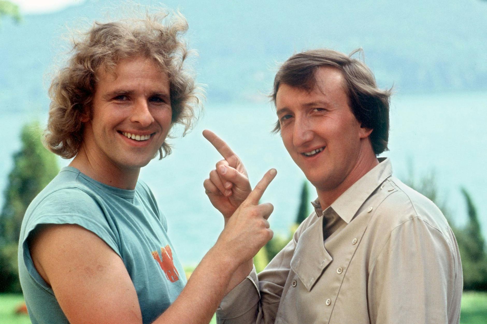 Die Riecher bleiben, wie sie sind: 1983 mit der anderen „Supernase“ Mike Krüger.