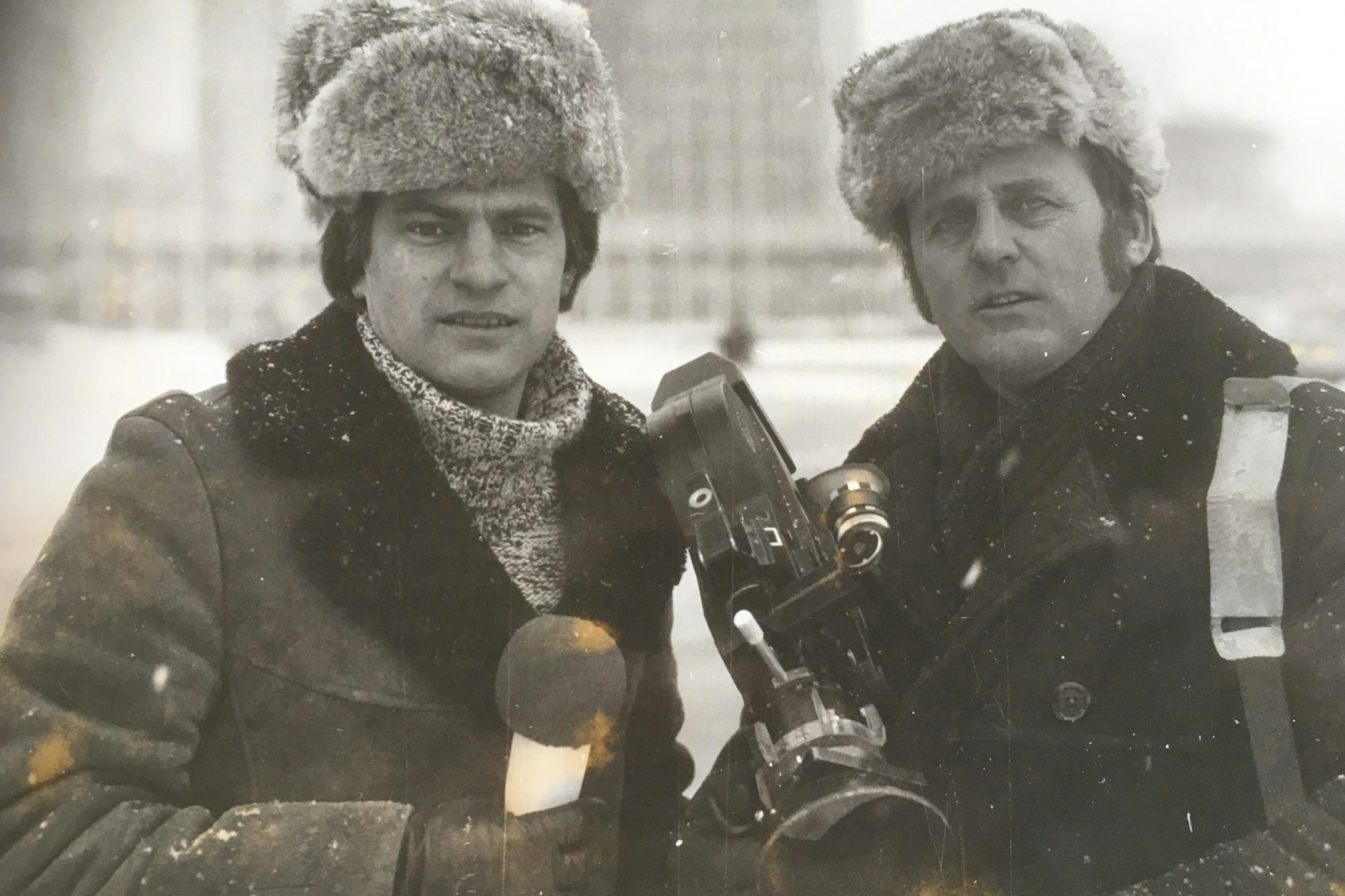 Dietmar Schumann und Kameramann Gerhard Gläser 1978 in Jakutien.