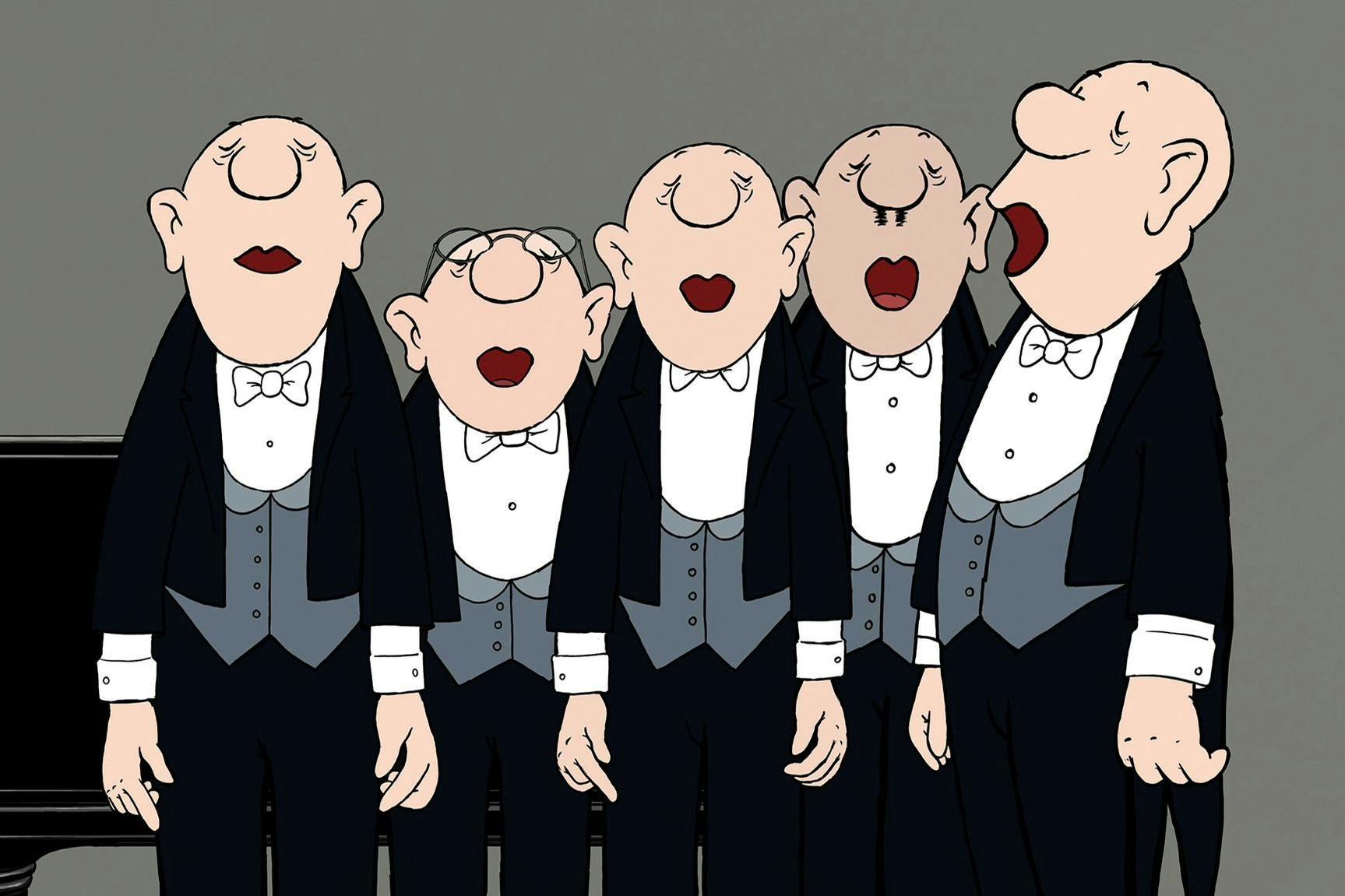 Männer mit schönen Stimmen: die Comedian Harmonists von Loriot