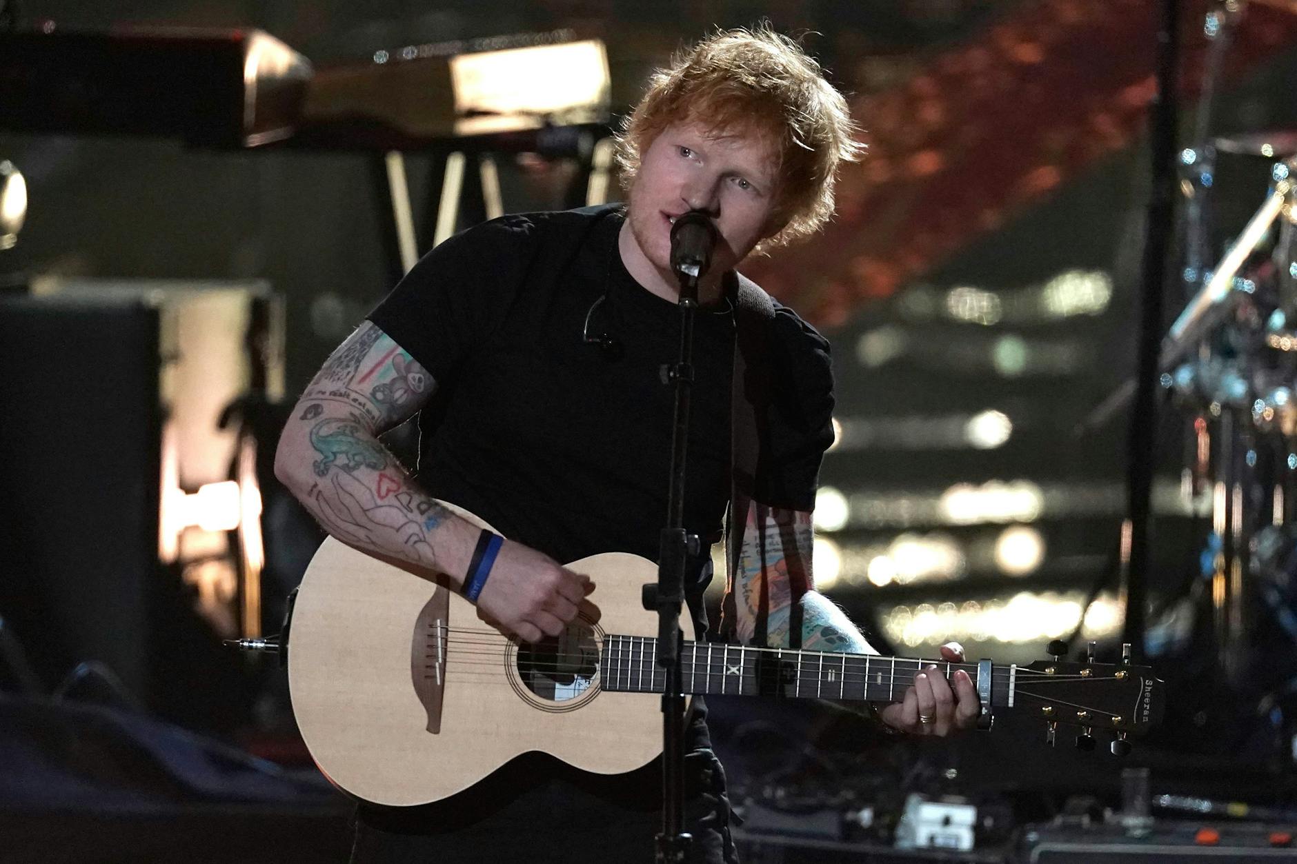 Ed Sheeran beim Konzert in Los Angeles im November 2022