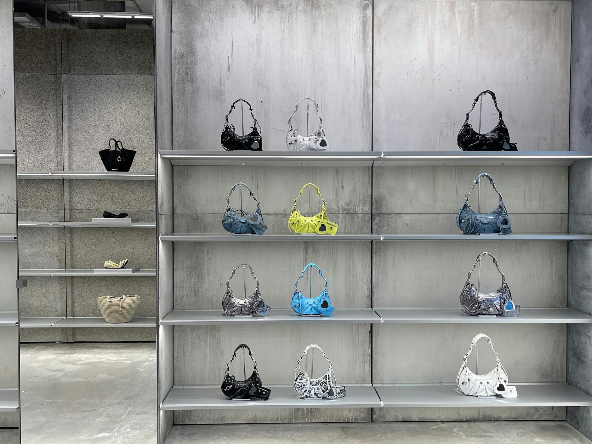 It bags are blockbusters for most luxury brands.  Shown here: the popular Cagole in different versions.