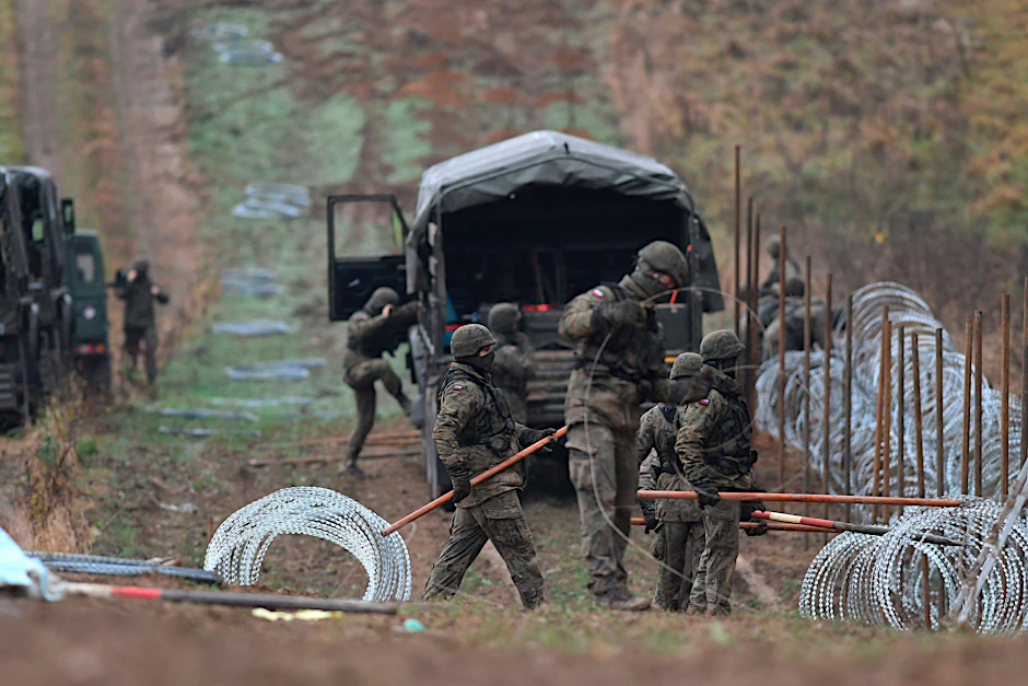 An der Grenze zur russischen Exklave Kaliningrad wurden Überwachungssysteme installiert.