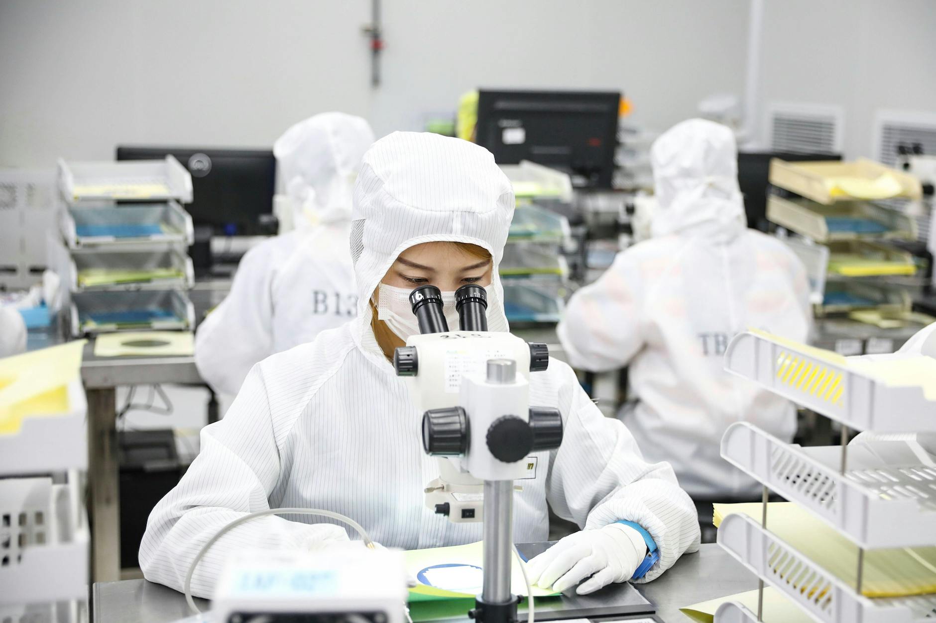 Heiß begehrte Ware: Produktion des chinesischen Chipherstellers Aucksun in Huai an.