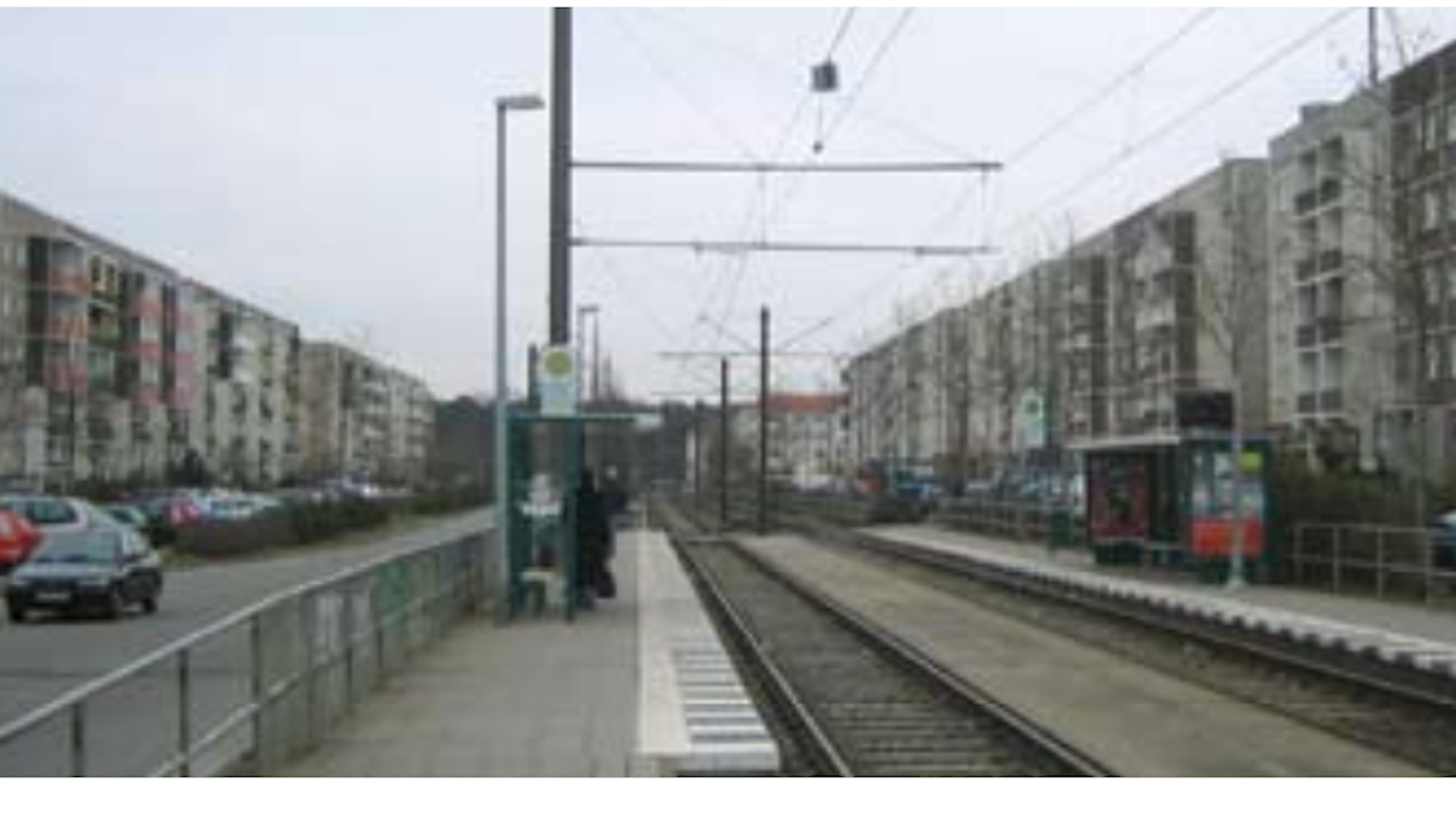 So trostlos sah vor Jahren noch die Konrad-Wolf-Allee aus.