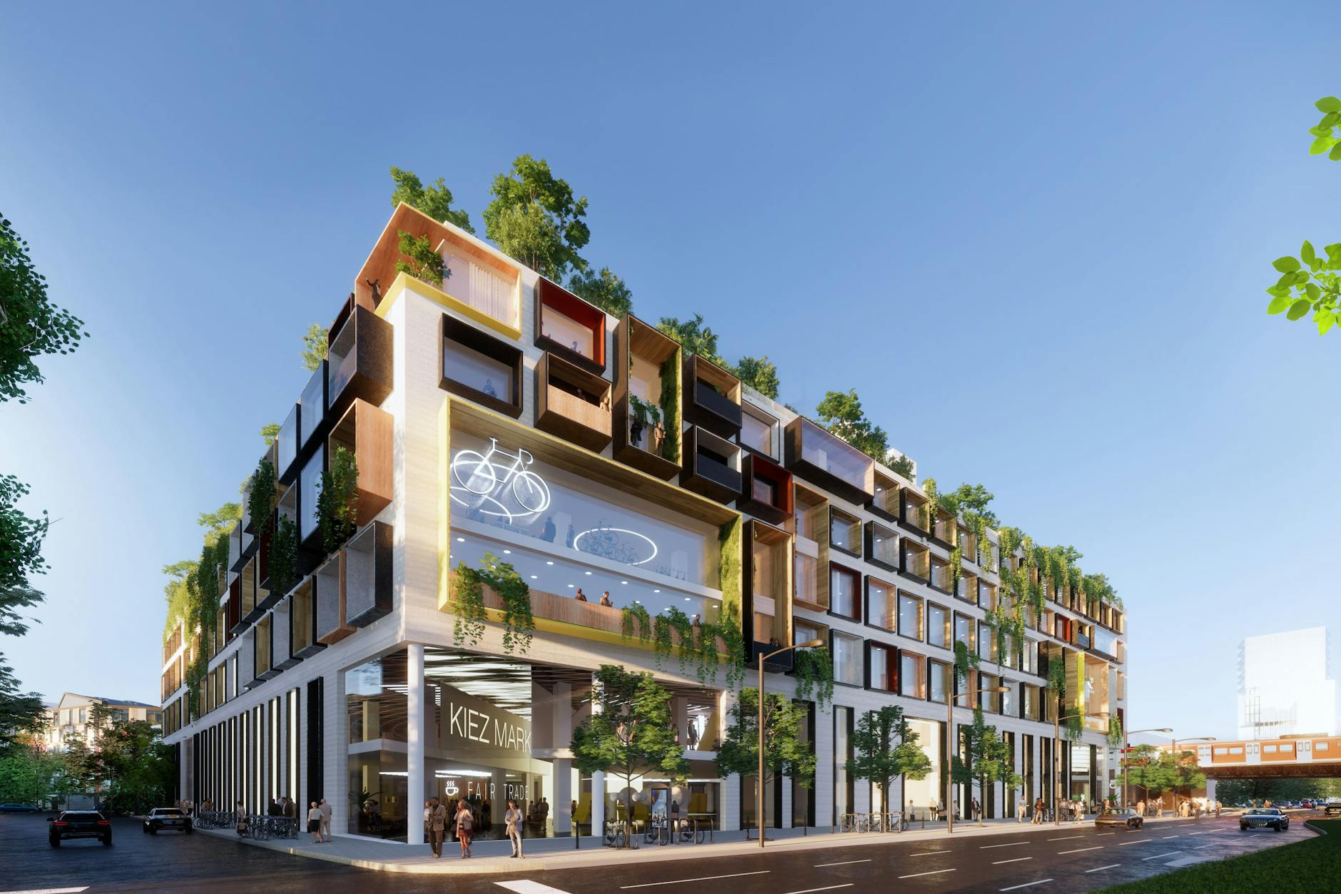 Licht und Luft: Mit diesem Entwurf hat Graft den Umbau-Wettbewerb des Ring-Centers gewonnen.