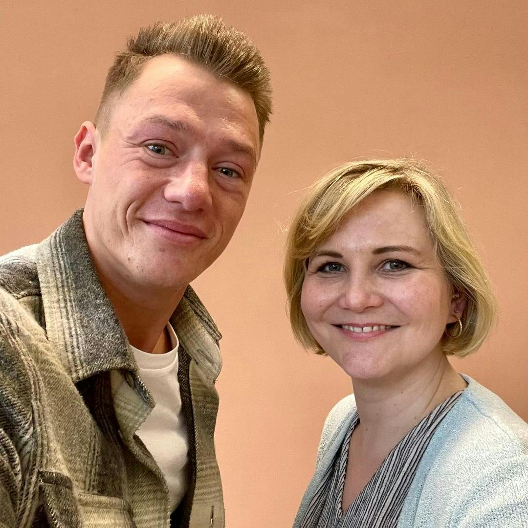 Vincent Krüger war beim Interview mit KURIER-Redakteurin Julia besonders charmant.