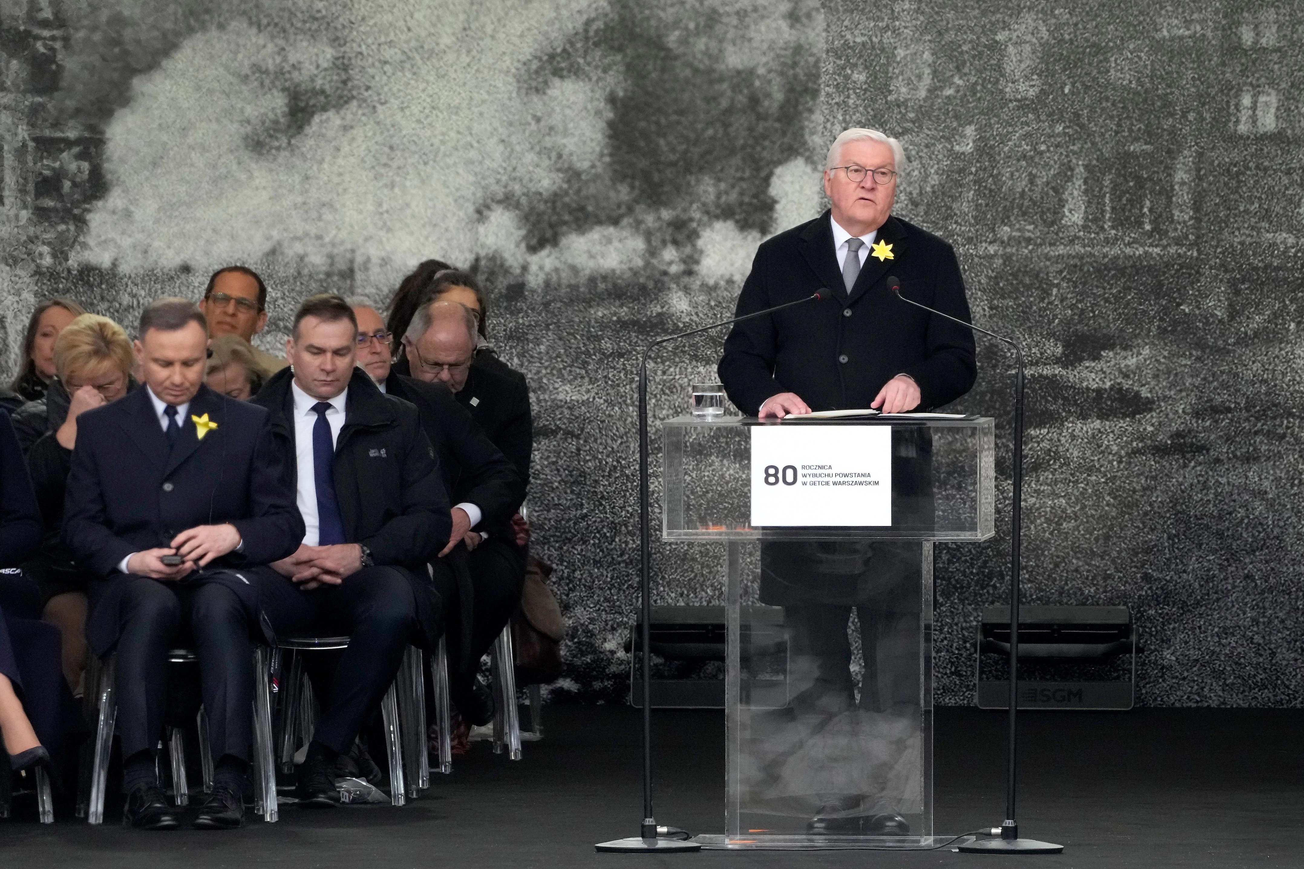 Floskeln und Phrasen: Bundespräsident Steinmeier während seiner Rede.