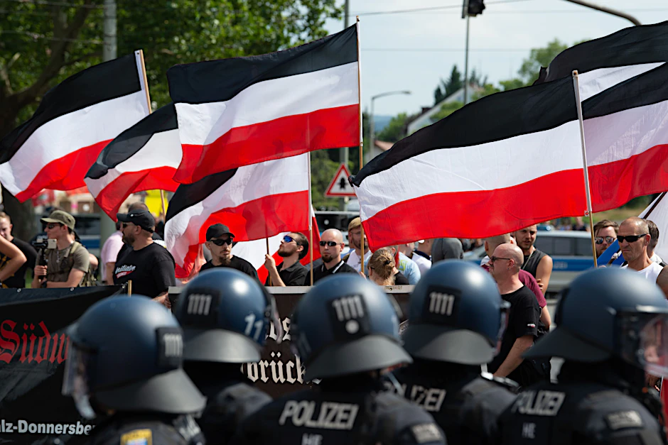 Rechtsextreme auf einer Demonstration (Symbolbild)&nbsp;