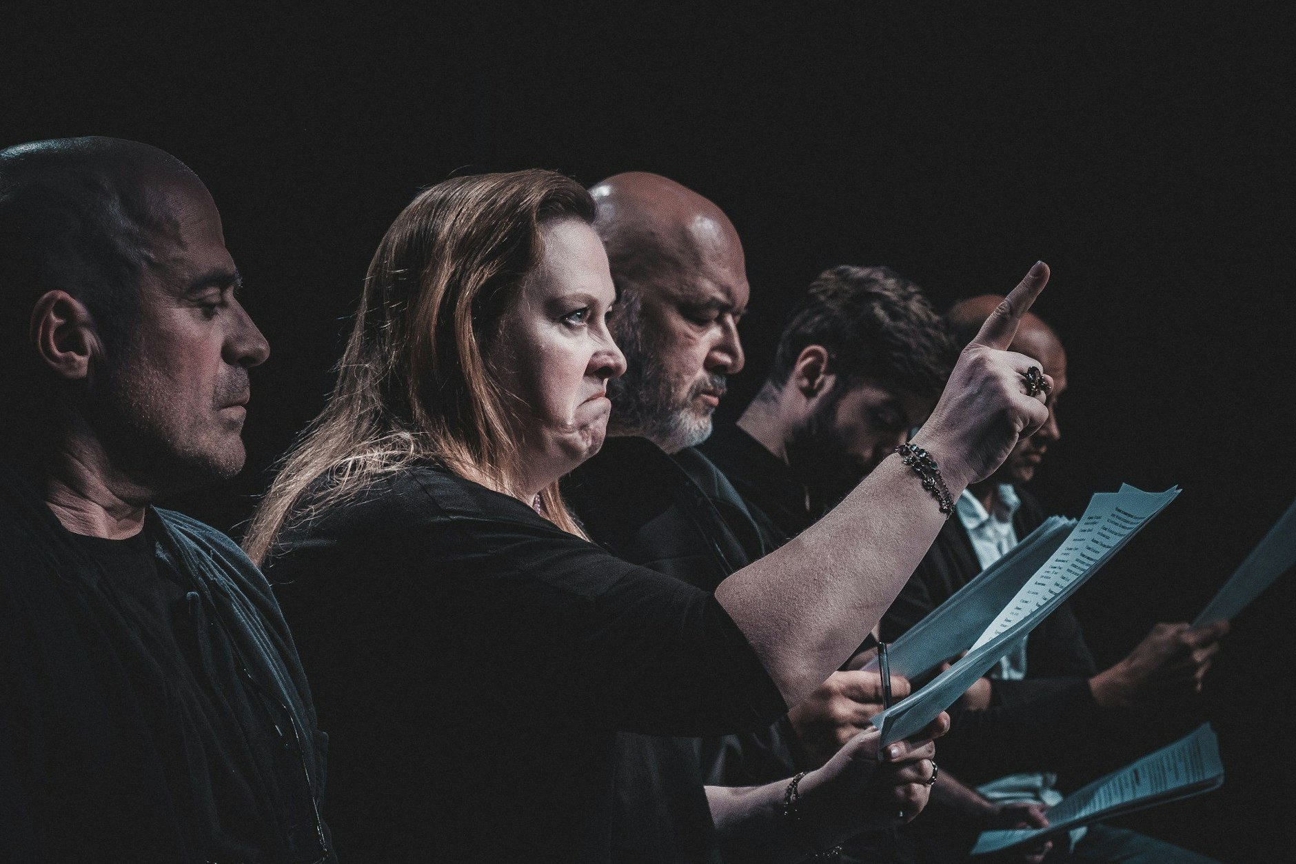 Schauspieler im Theaterstück: Nach Beginn des russischen Angriffskrieges auf die Ukraine wurde die Aufführung aus vielen Theatern in Russland verbannt.