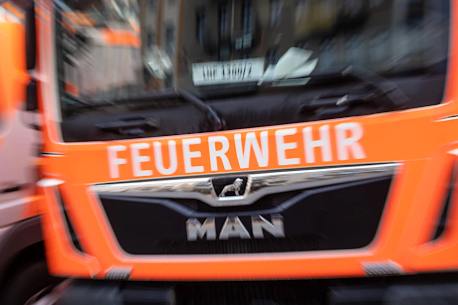 Die Berliner Feuerwehr im Einsatz.