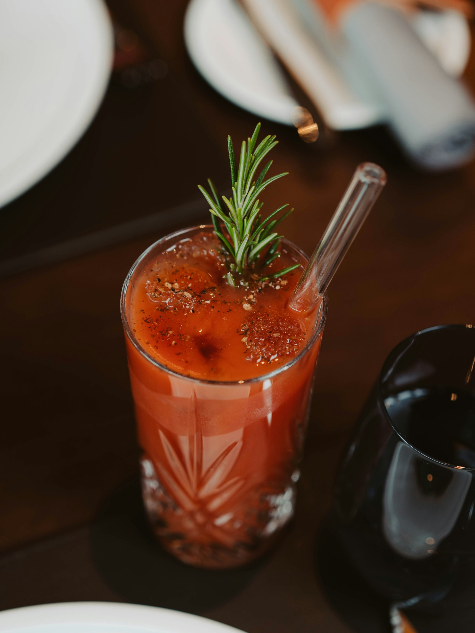 Halbe Mahlzeit: Den Cocktail-Klassiker Bloody Mary gibt's im Steakhaus.
