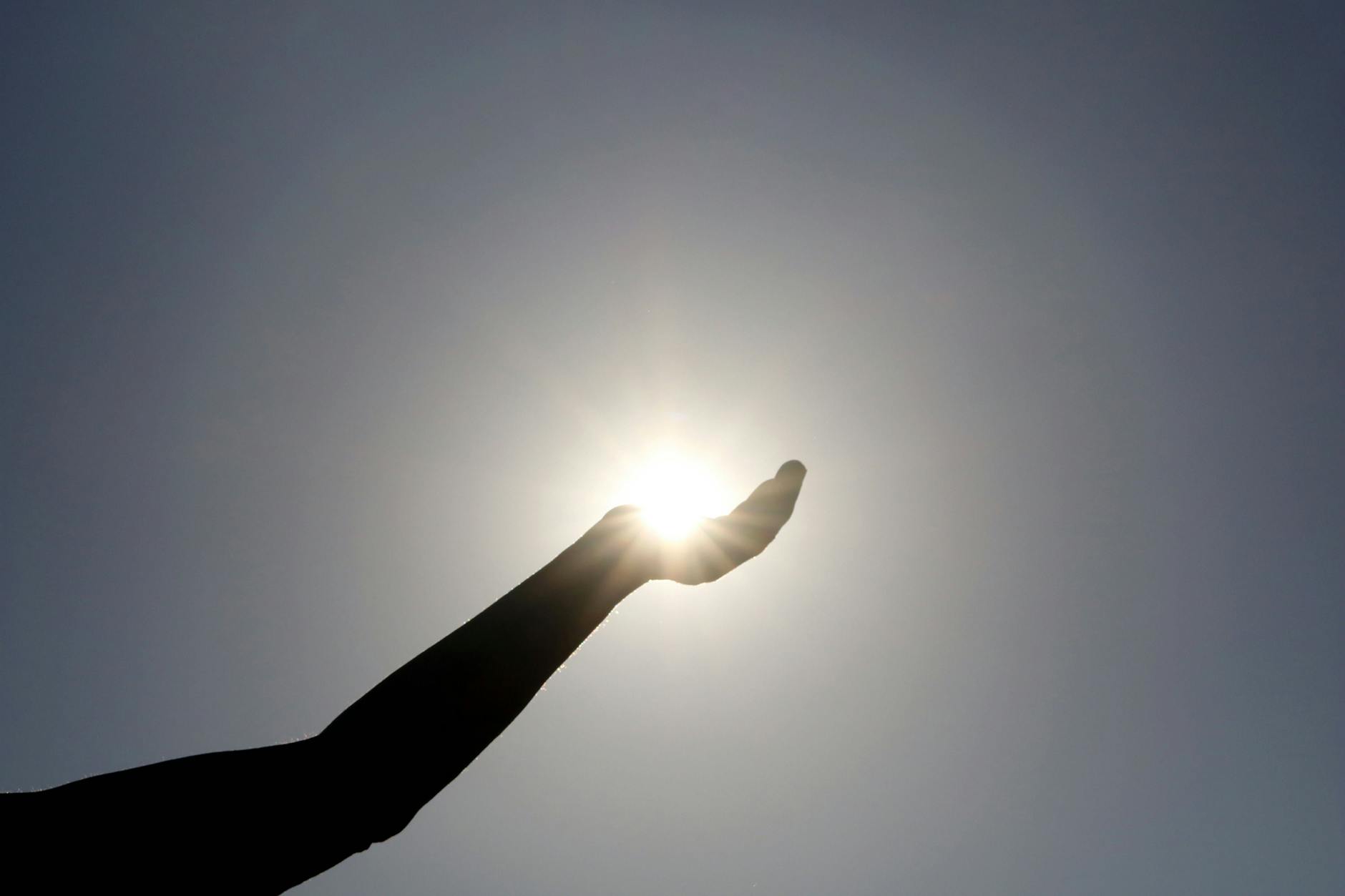 Die Sonne, zum Greifen nah!