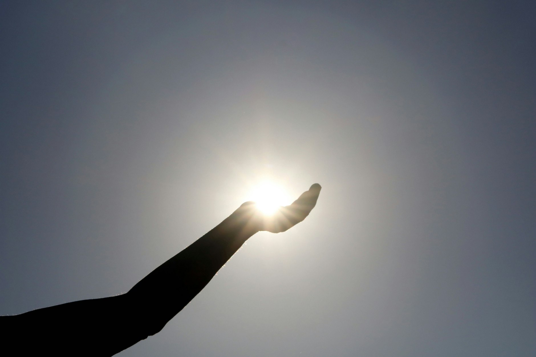 Die Sonne, zum Greifen nah!