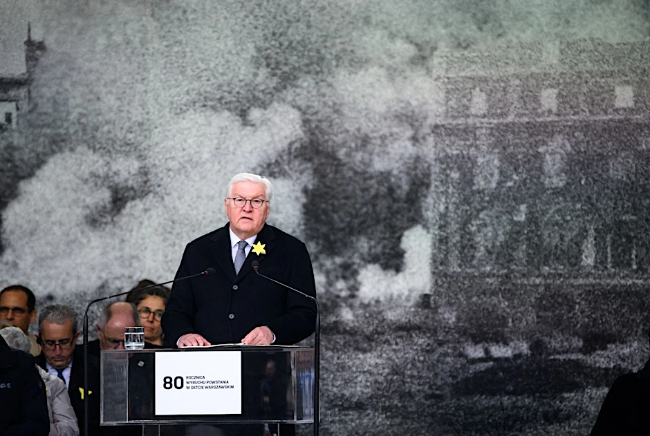 «Ich stehe heute vor Ihnen und bitte um Vergebung für die Verbrechen, die Deutsche hier begangen haben»: Bundespräsident Frank-Walter Steinmeier in Warschau.  